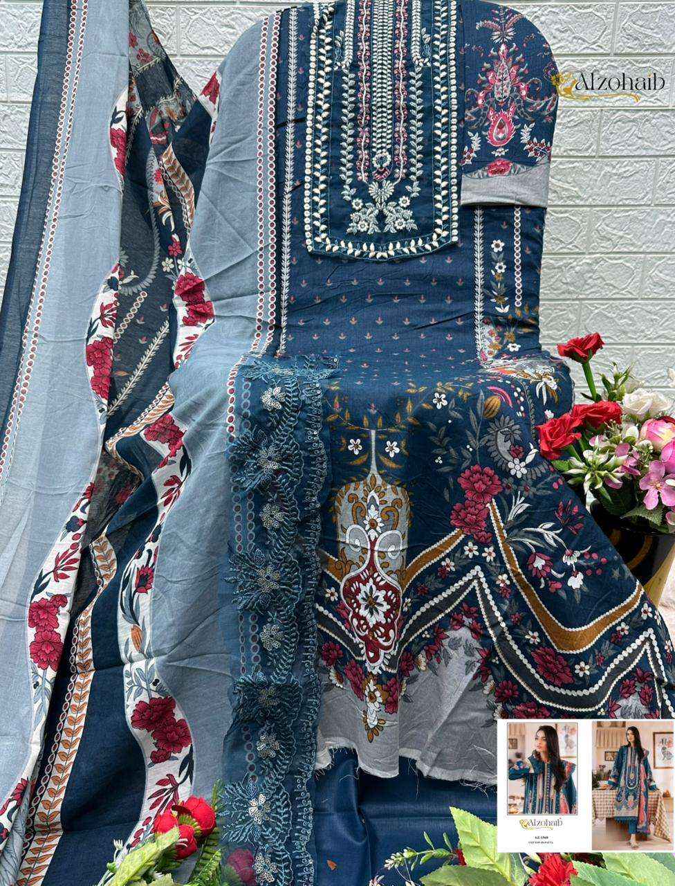 Al Zohaib Zaynah Vol 1 Cotton Dress Material 4 pcs Catalogue