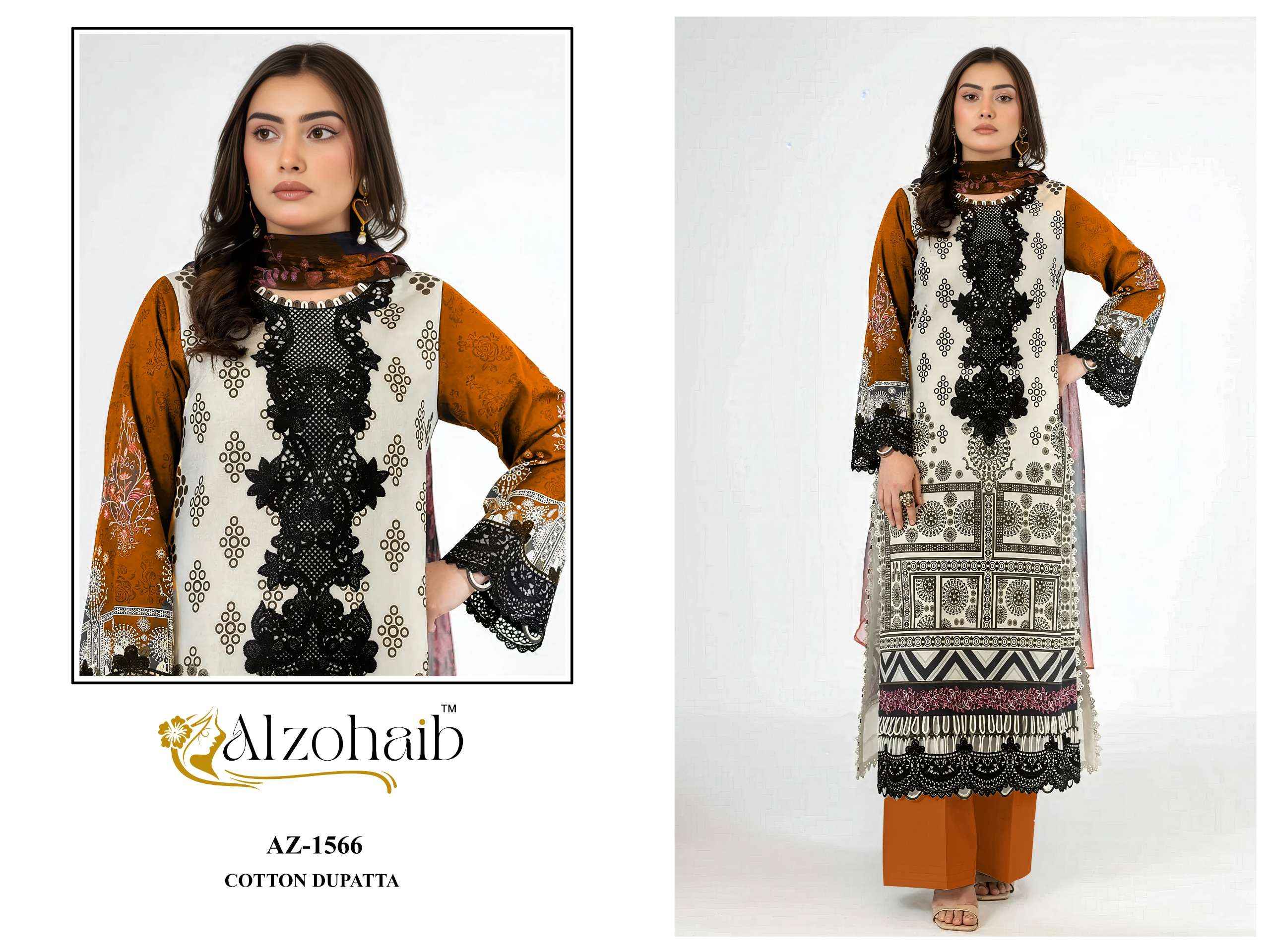 Al Zohaib Zaynah Vol 1 Cotton Dress Material 4 pcs Catalogue