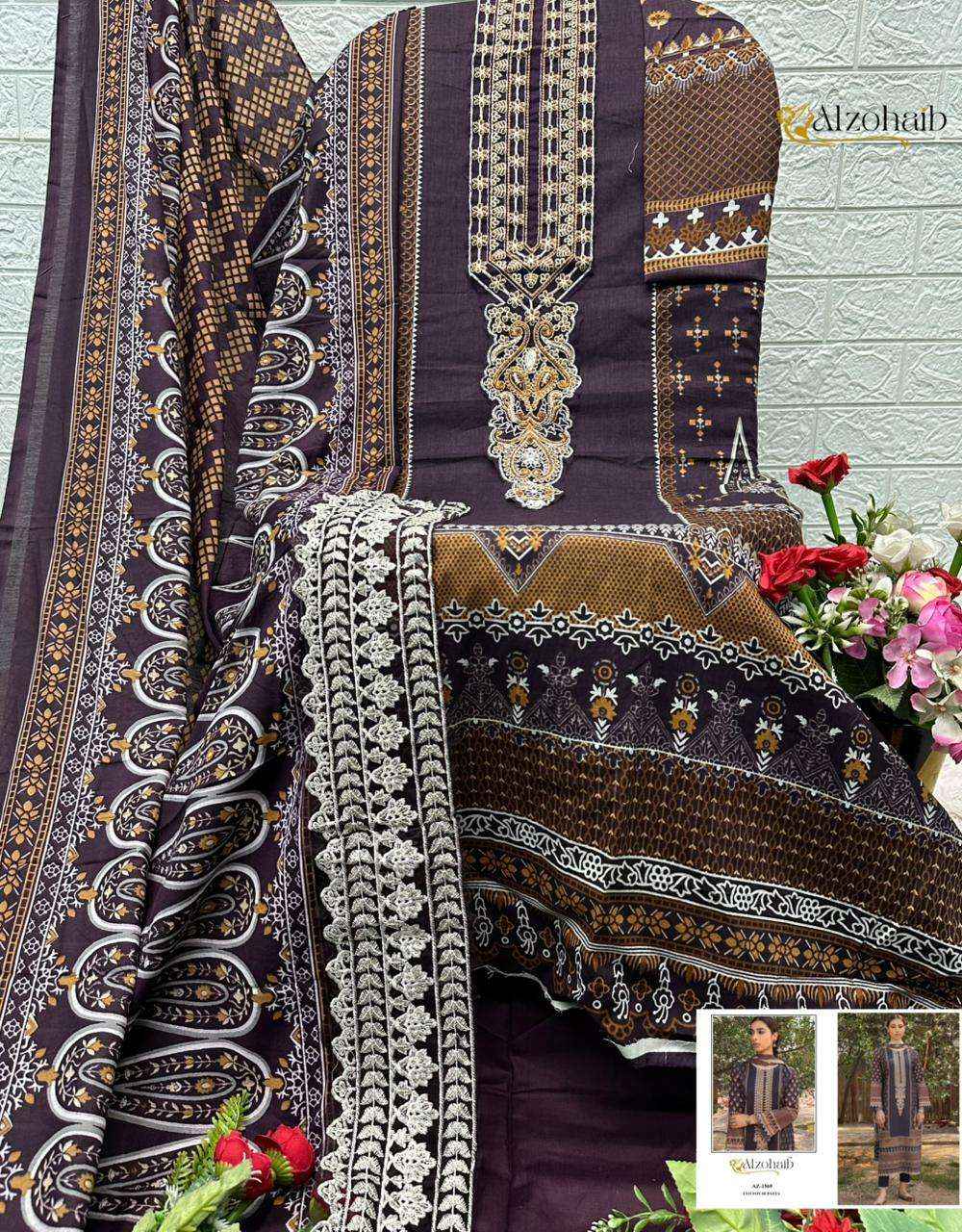 Al Zohaib Zaynah Vol 1 Cotton Dress Material 4 pcs Catalogue
