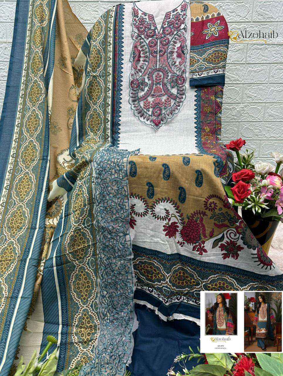 Al Zohaib Zaynah Vol 1 Cotton Dress Material 4 pcs Catalogue