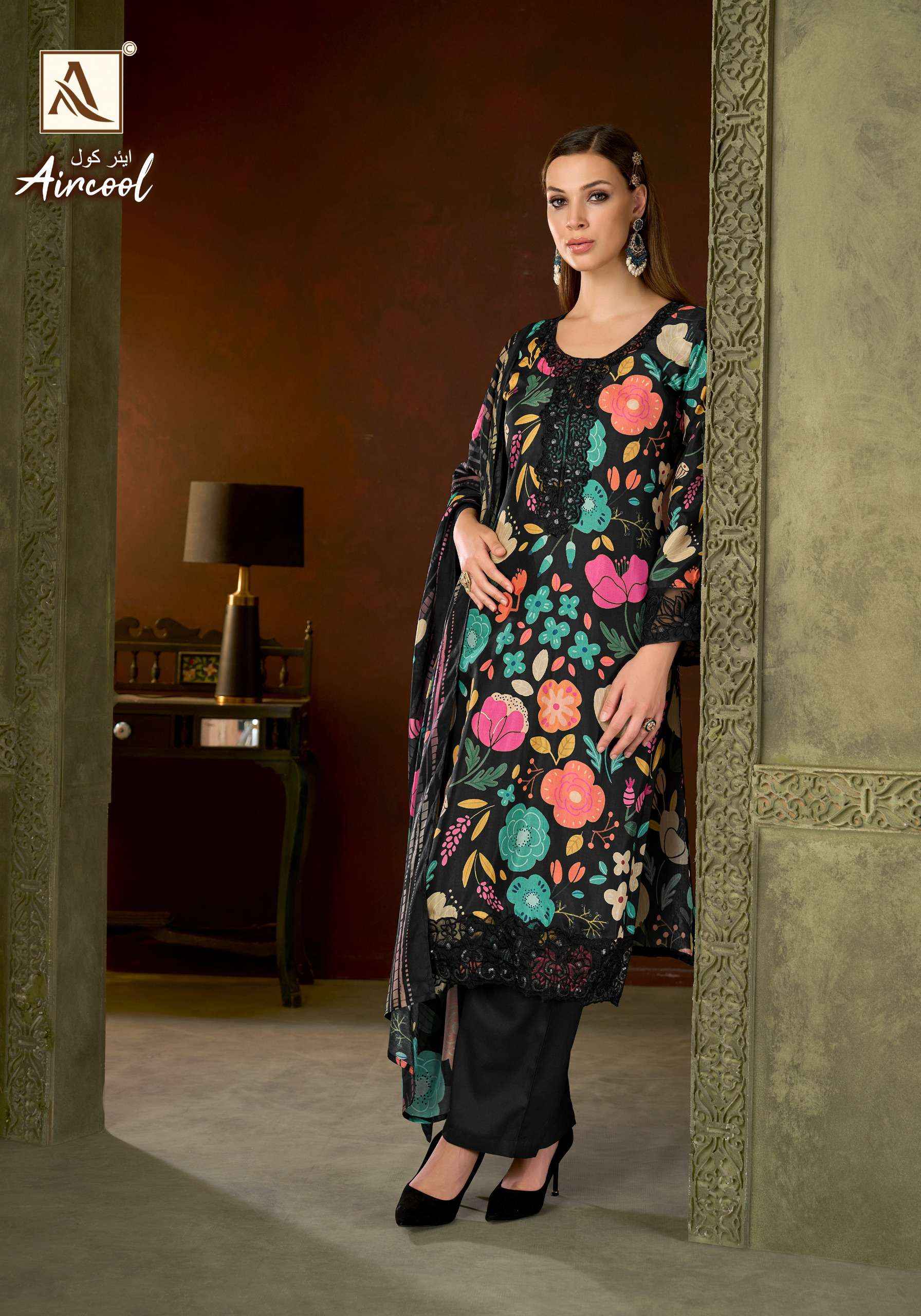 Alok Aircool Viscose Muslin Dress Material 6 pcs Catalogue