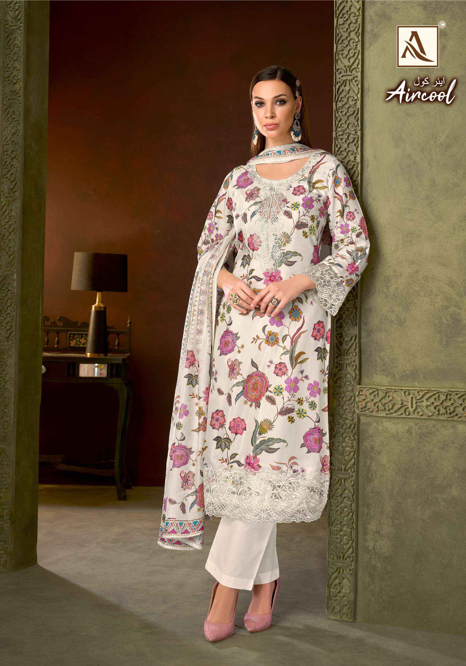 Alok Aircool Viscose Muslin Dress Material 6 pcs Catalogue