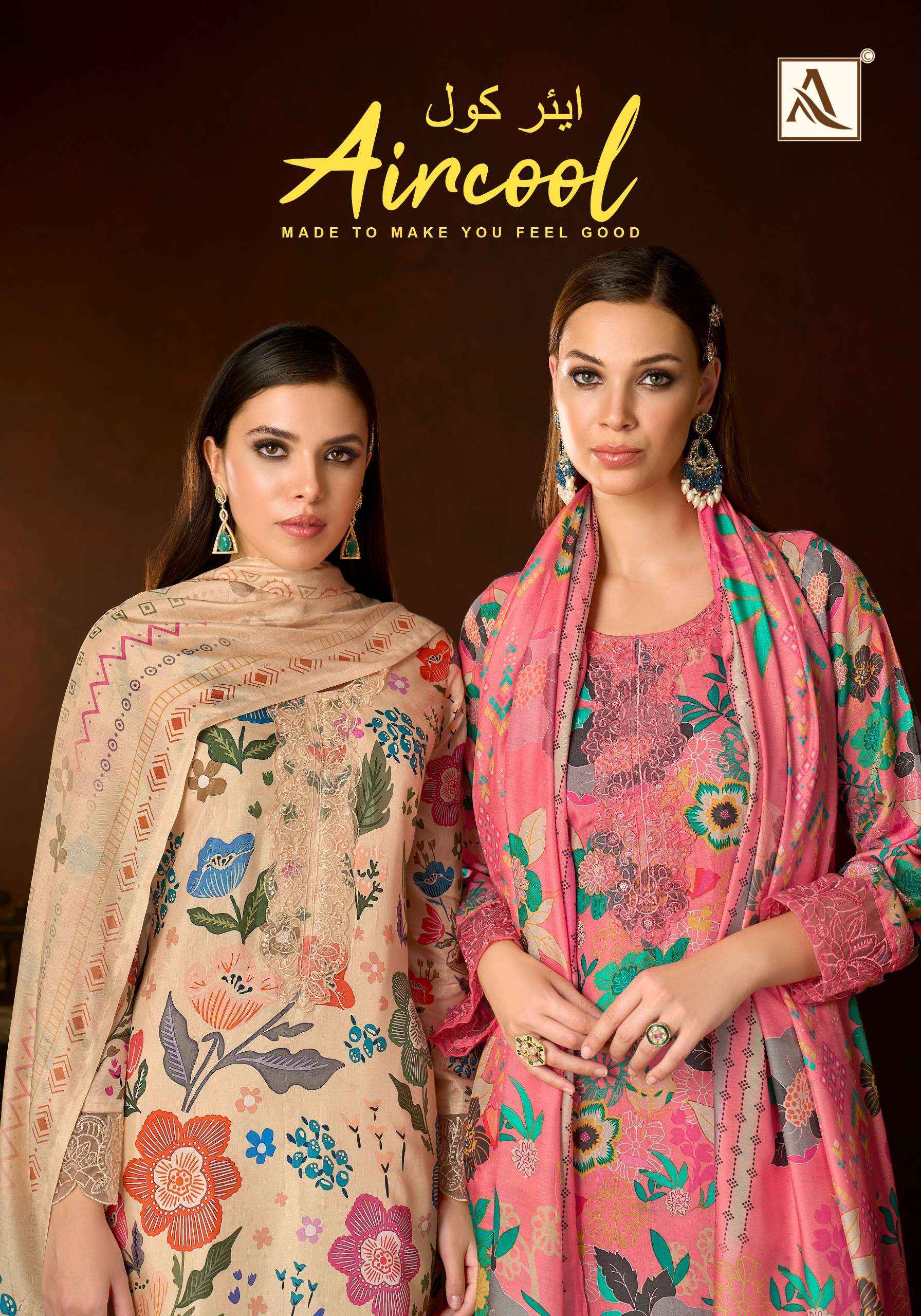 Alok Aircool Viscose Muslin Dress Material 6 pcs Catalogue