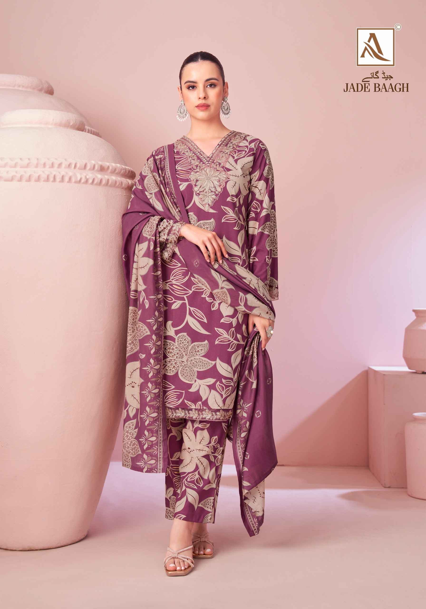 Alok Jade Bagh Viscose Reyon Dress Material 6 pcs Catalogue