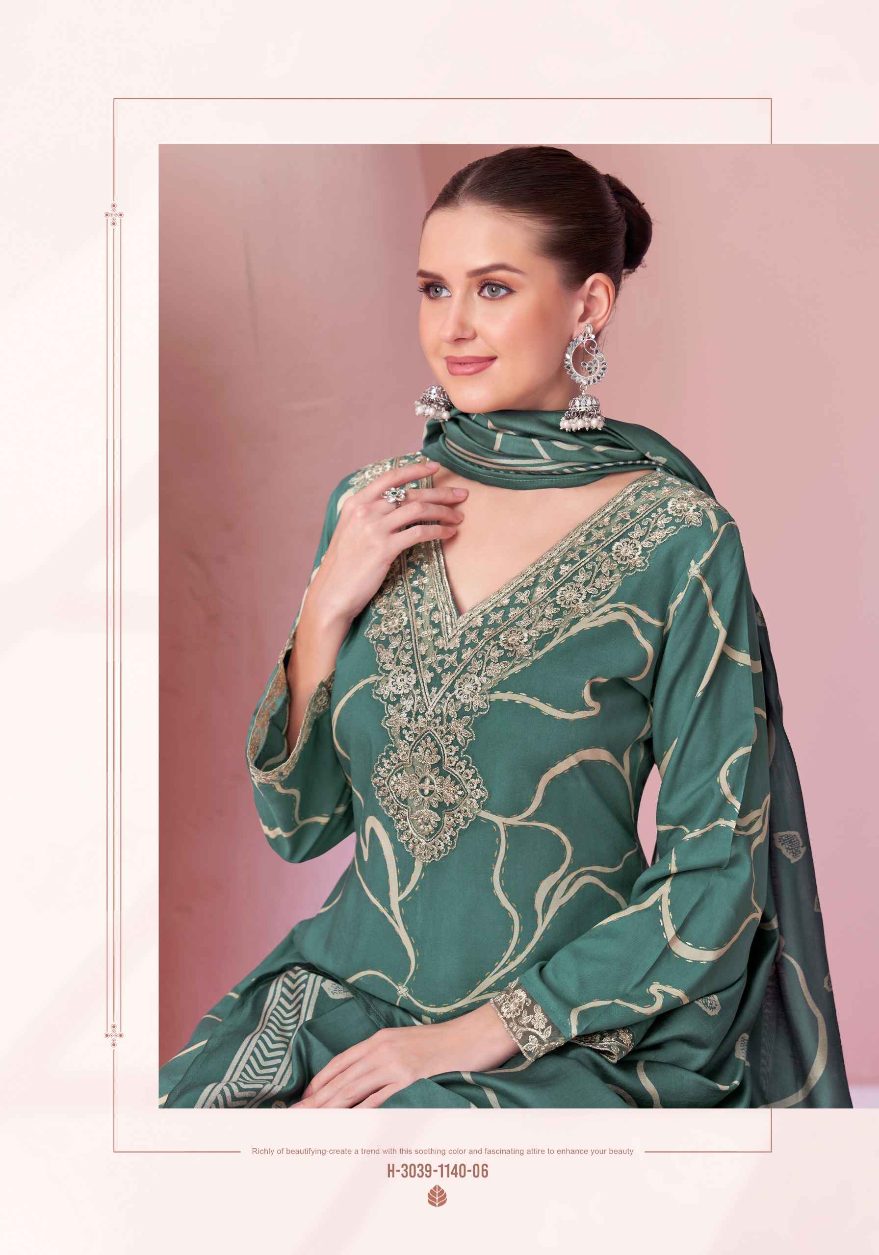 Alok Jade Bagh Viscose Reyon Dress Material 6 pcs Catalogue