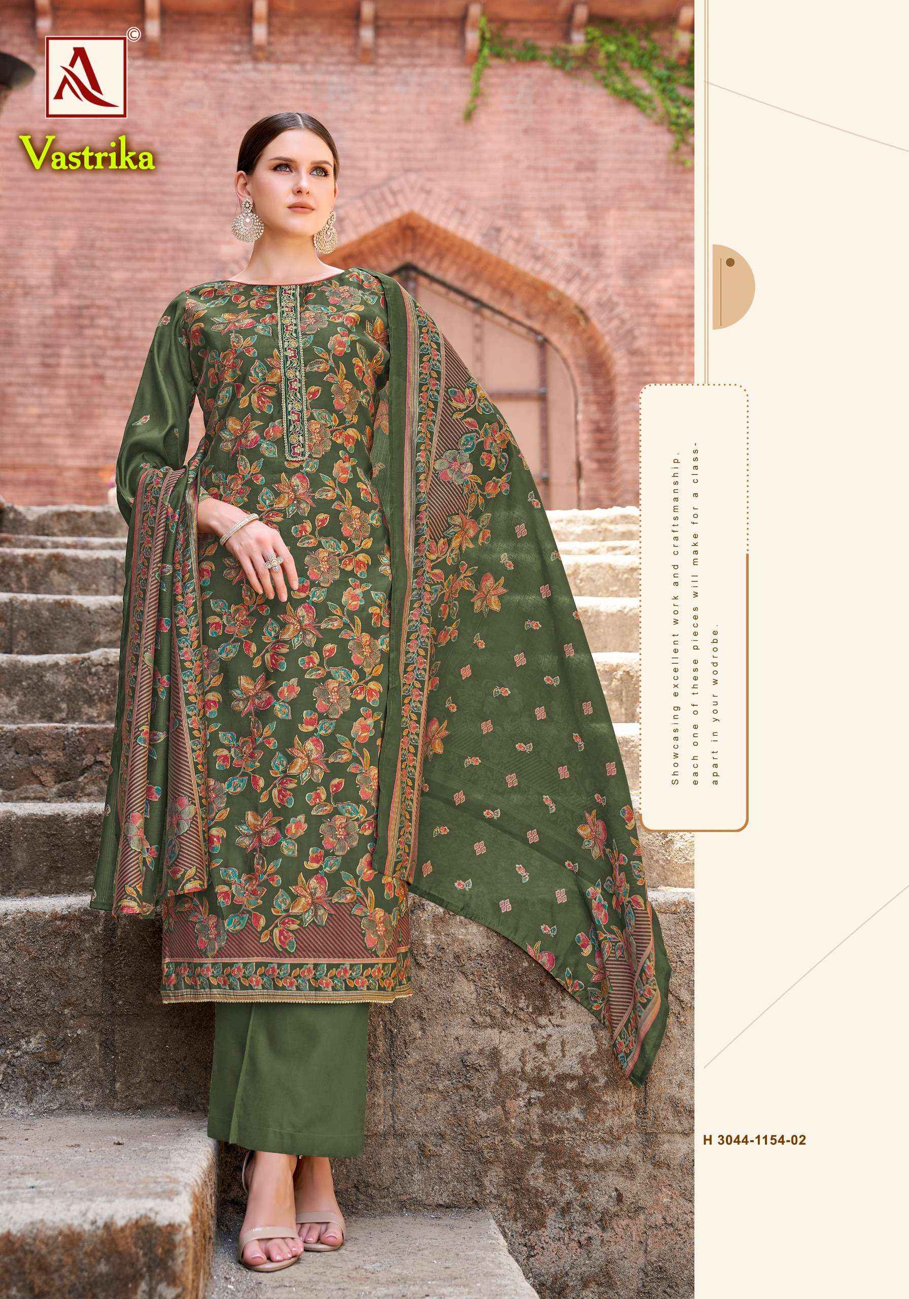 Alok Vastrika Viscose Dress Material 6 pcs Catalogue