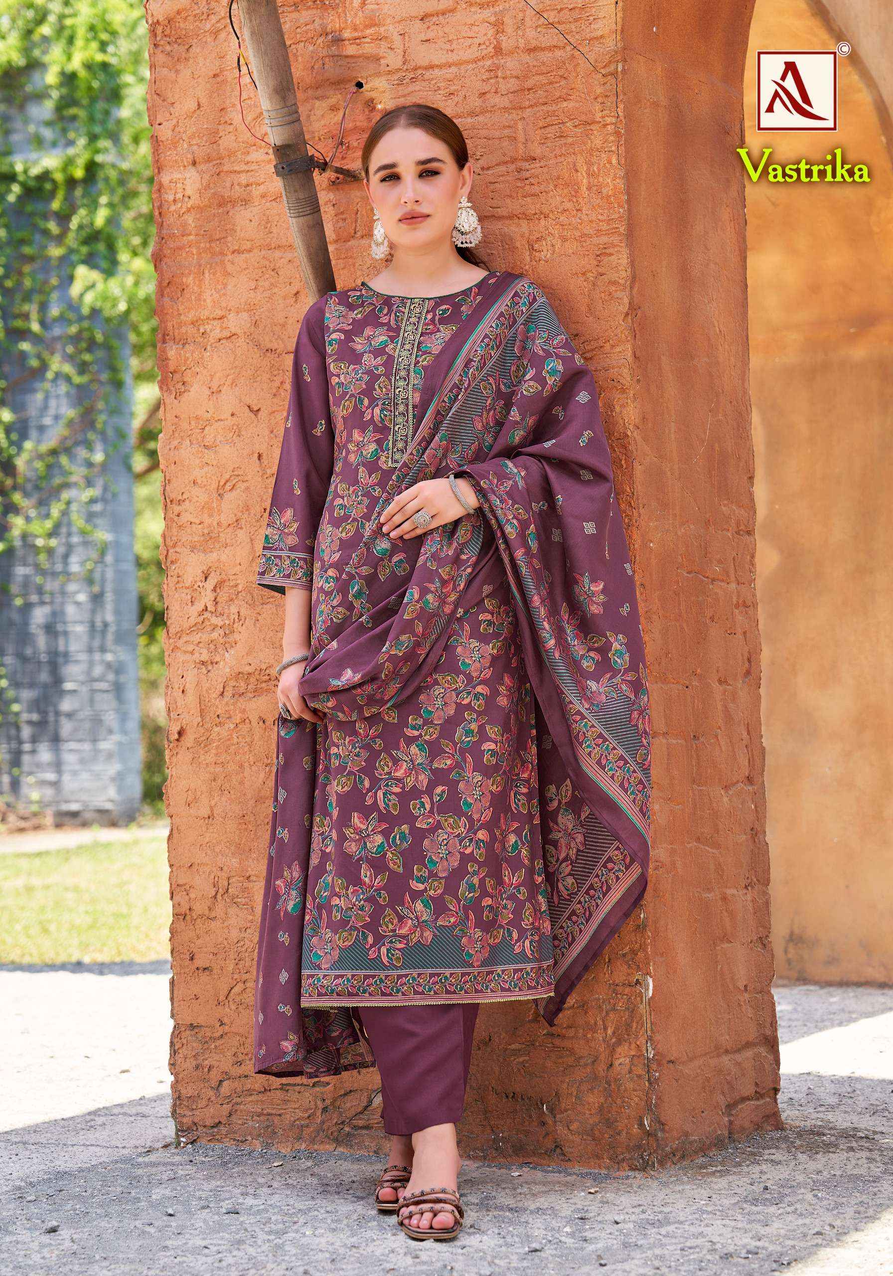 Alok Vastrika Viscose Dress Material 6 pcs Catalogue