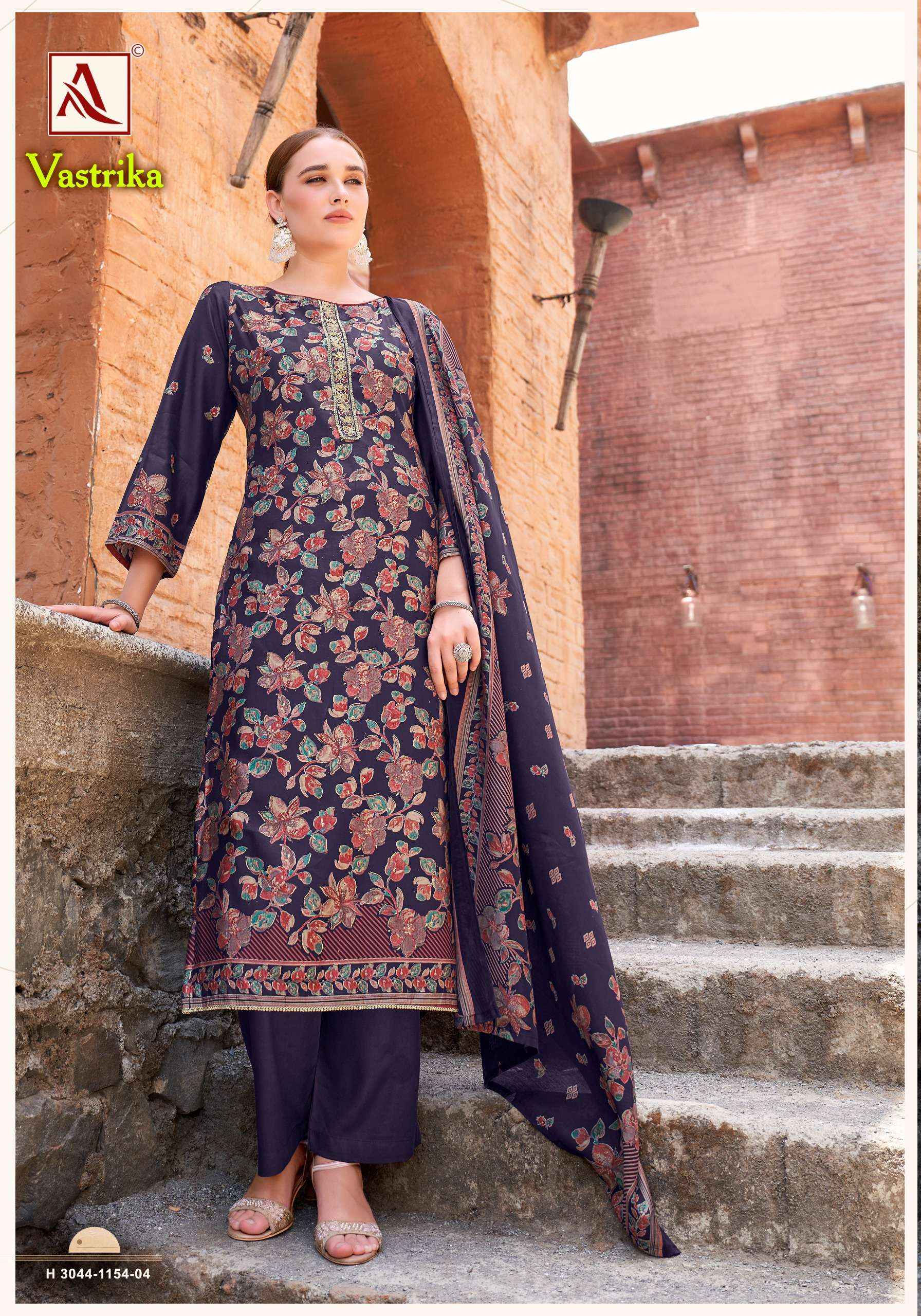 Alok Vastrika Viscose Dress Material 6 pcs Catalogue