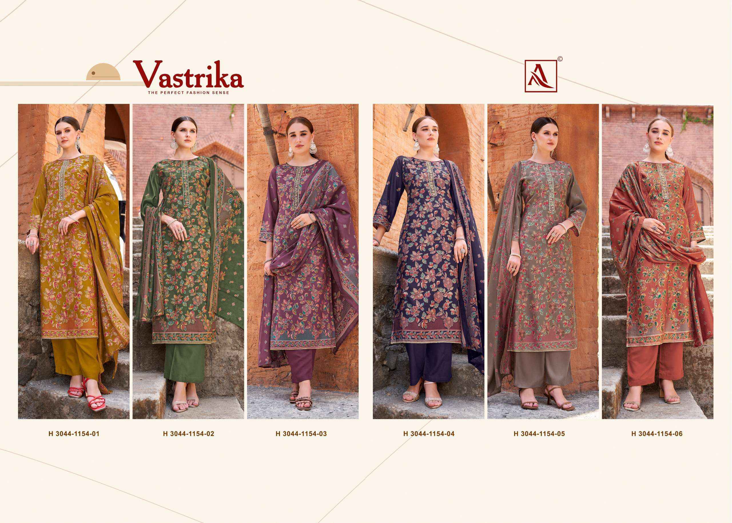 Alok Vastrika Viscose Dress Material 6 pcs Catalogue