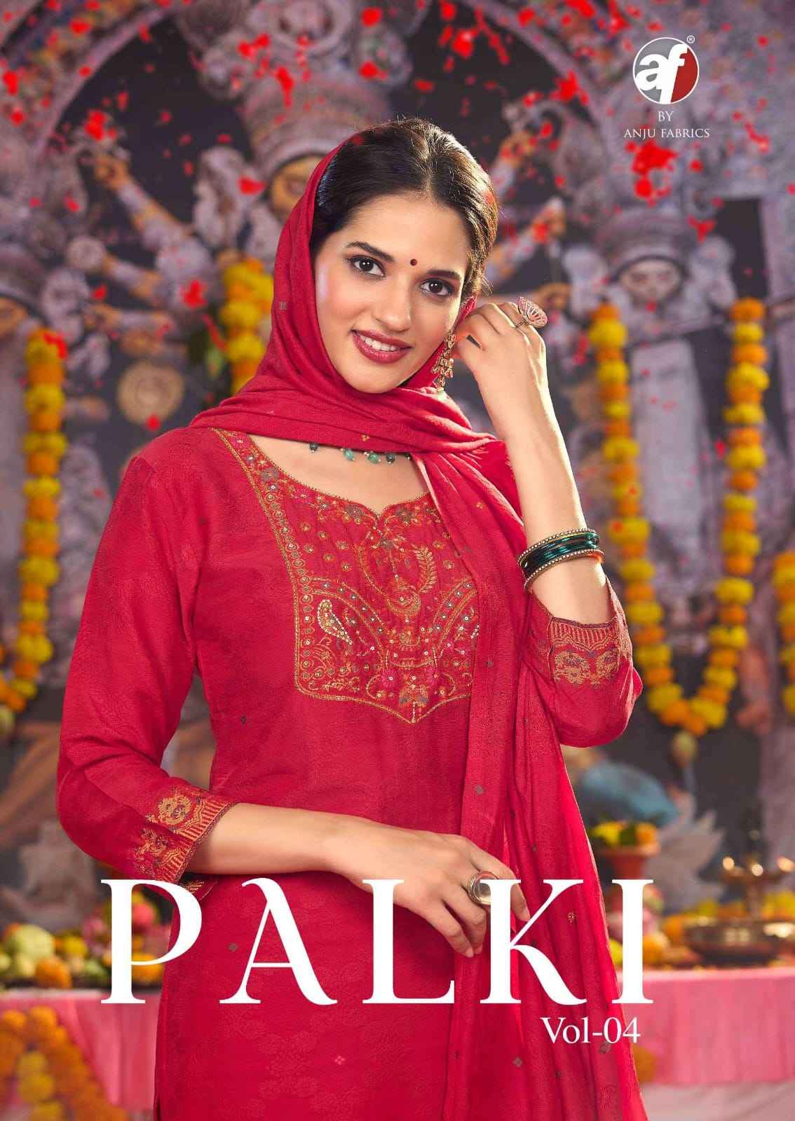 Anju Fabrics Palki Vol 4 Muslin Kurti Combo 6 pcs Catalogue