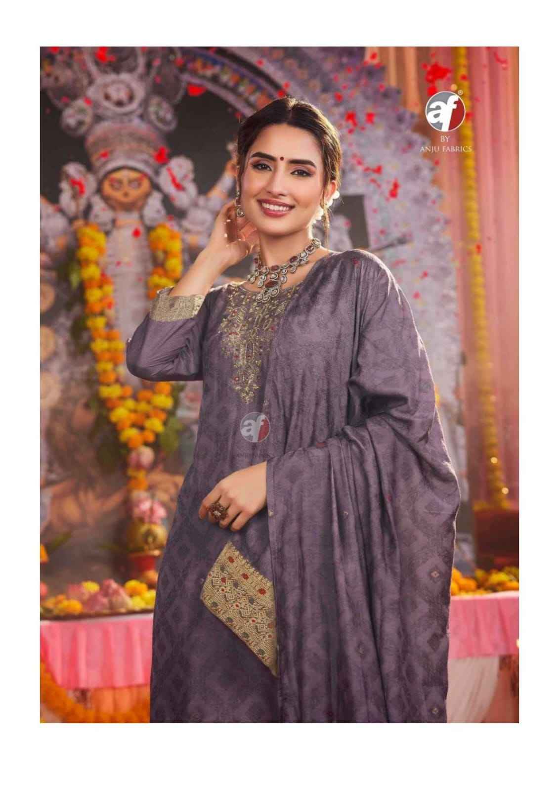 Anju Fabrics Palki Vol 4 Muslin Kurti Combo 6 pcs Catalogue