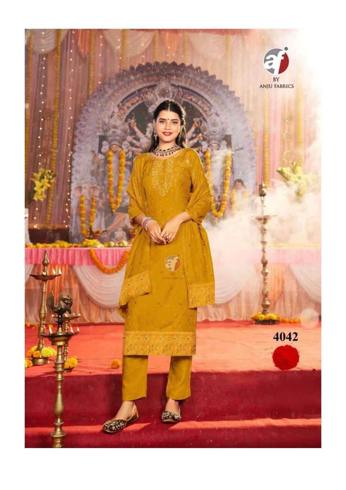 Anju Fabrics Palki Vol 4 Muslin Kurti Combo 6 pcs Catalogue