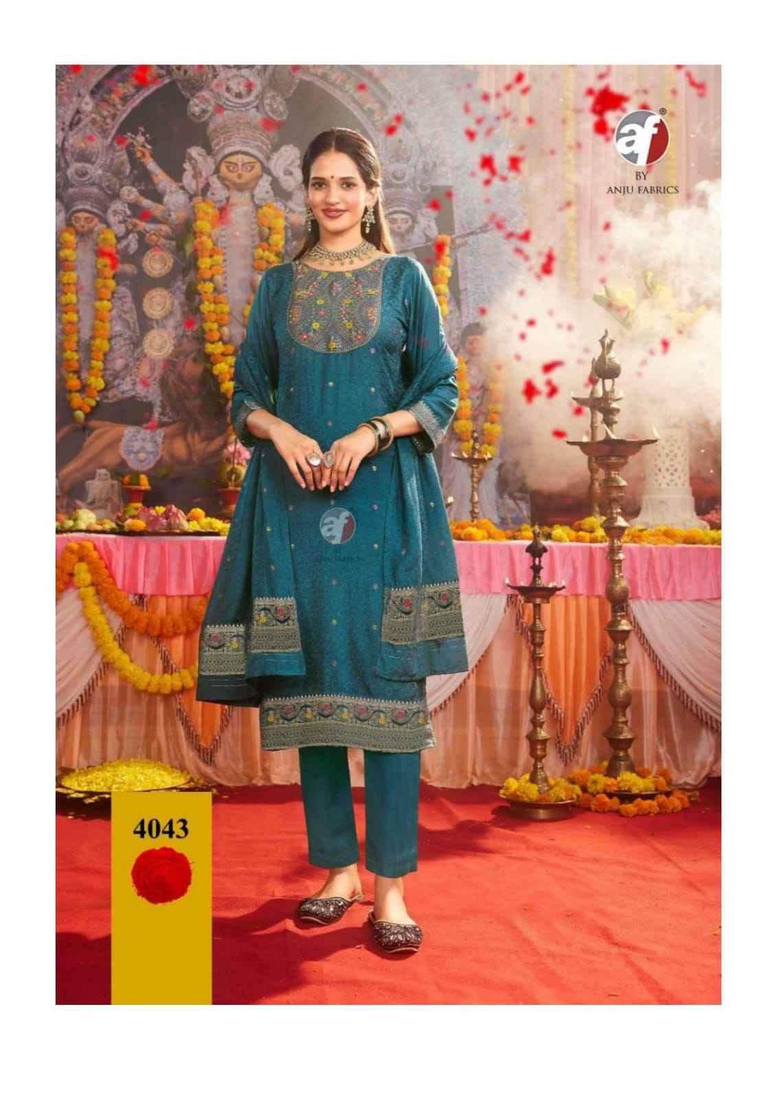 Anju Fabrics Palki Vol 4 Muslin Kurti Combo 6 pcs Catalogue