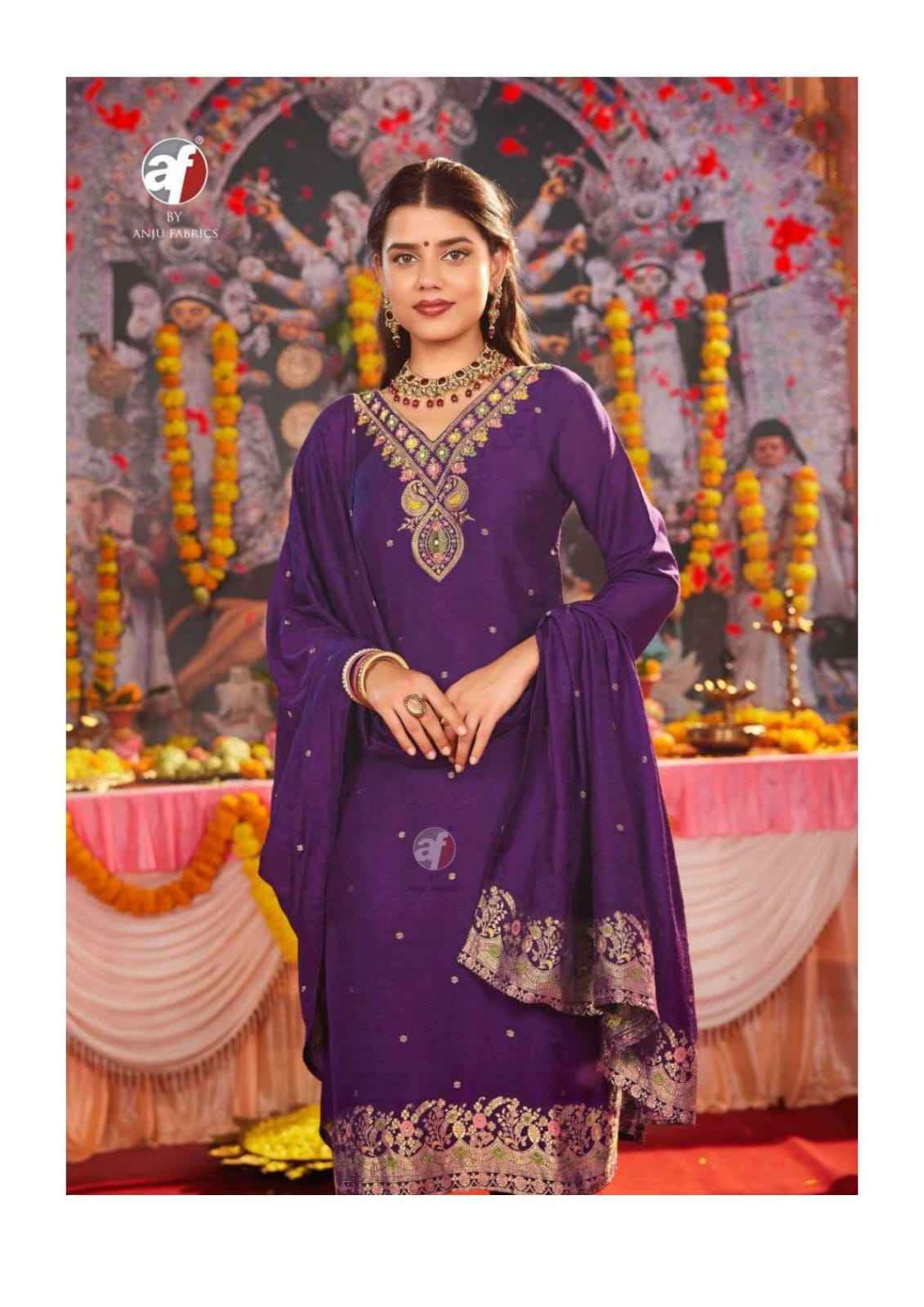 Anju Fabrics Palki Vol 4 Muslin Kurti Combo 6 pcs Catalogue