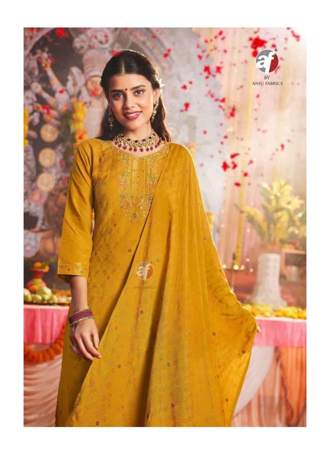 Anju Fabrics Palki Vol 4 Muslin Kurti Combo 6 pcs Catalogue