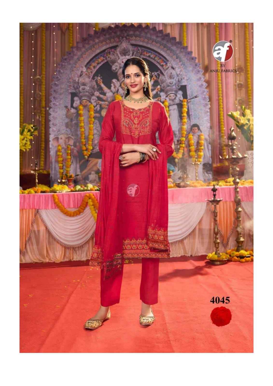 Anju Fabrics Palki Vol 4 Muslin Kurti Combo 6 pcs Catalogue