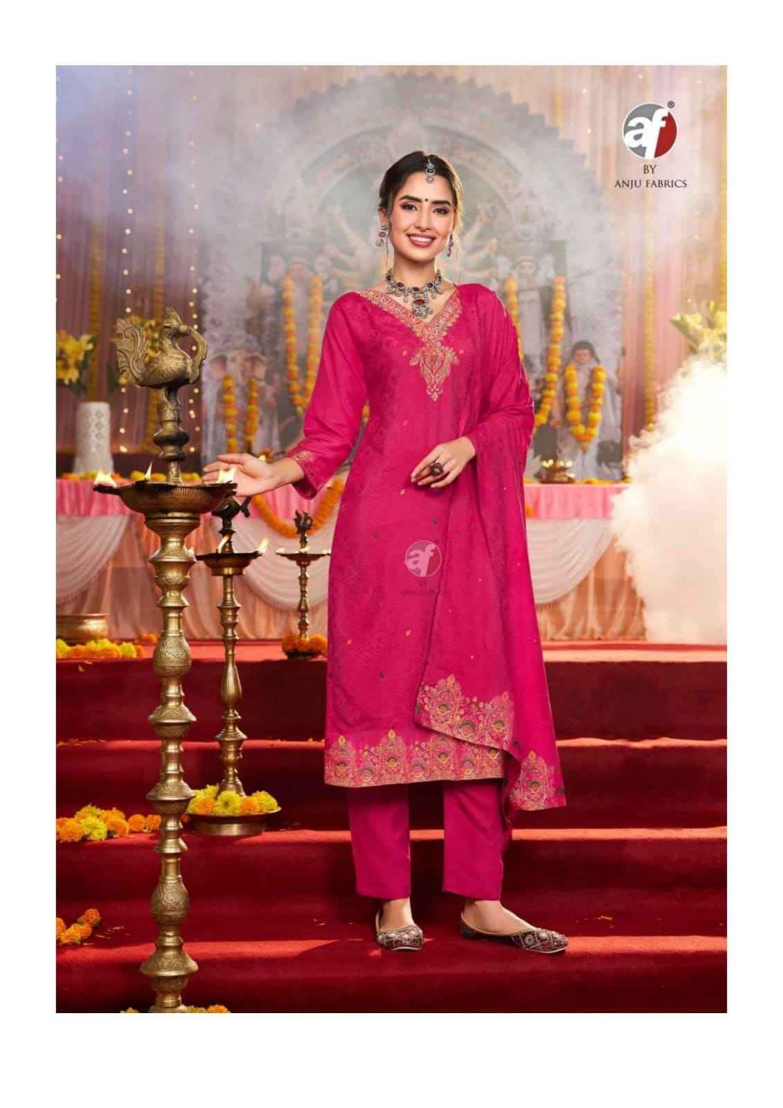 Anju Fabrics Palki Vol 4 Muslin Kurti Combo 6 pcs Catalogue