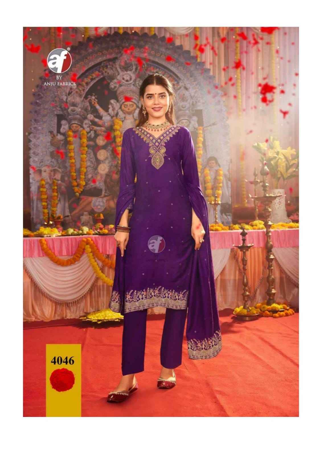 Anju Fabrics Palki Vol 4 Muslin Kurti Combo 6 pcs Catalogue