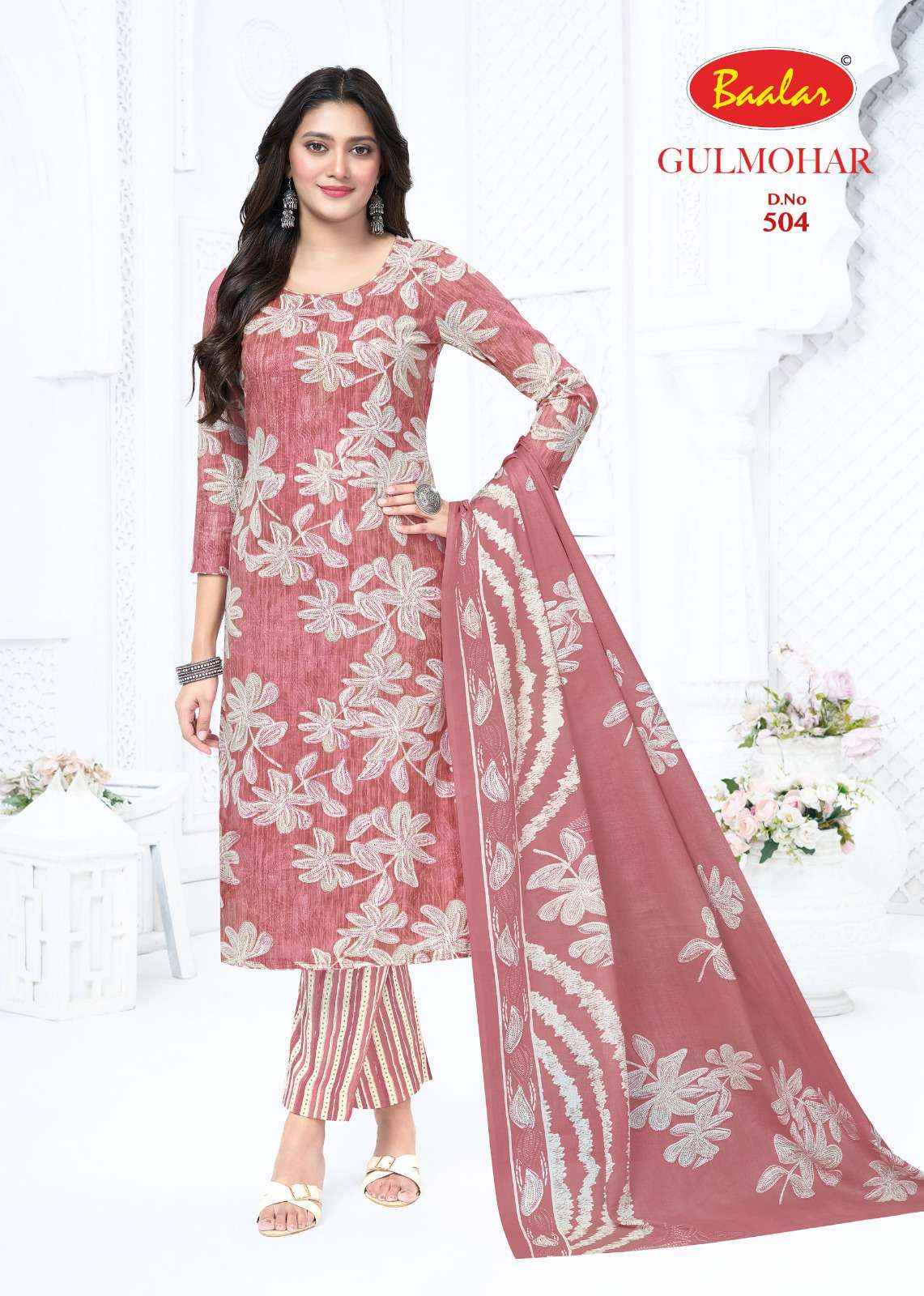 Baalar Gulmohar Vol 5 Lawn Cotton Dress Material 12 pcs Catalogue