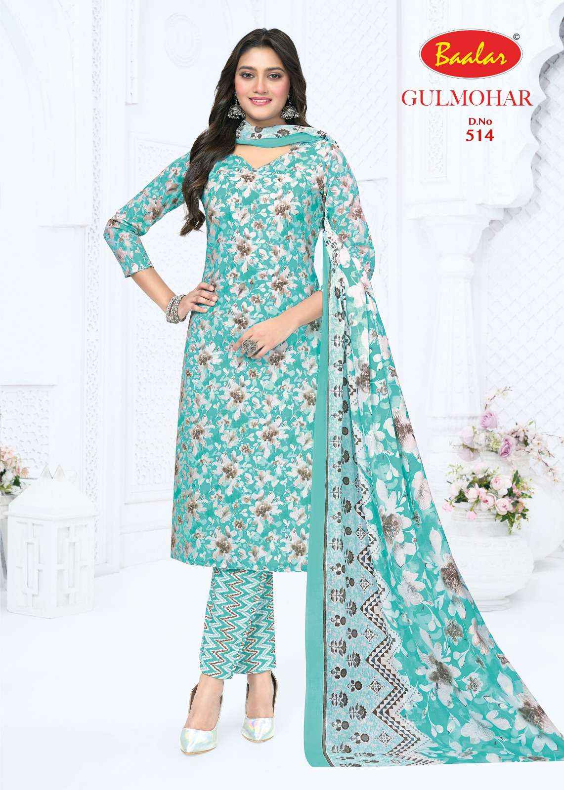 Baalar Gulmohar Vol 5 Lawn Cotton Dress Material 12 pcs Catalogue