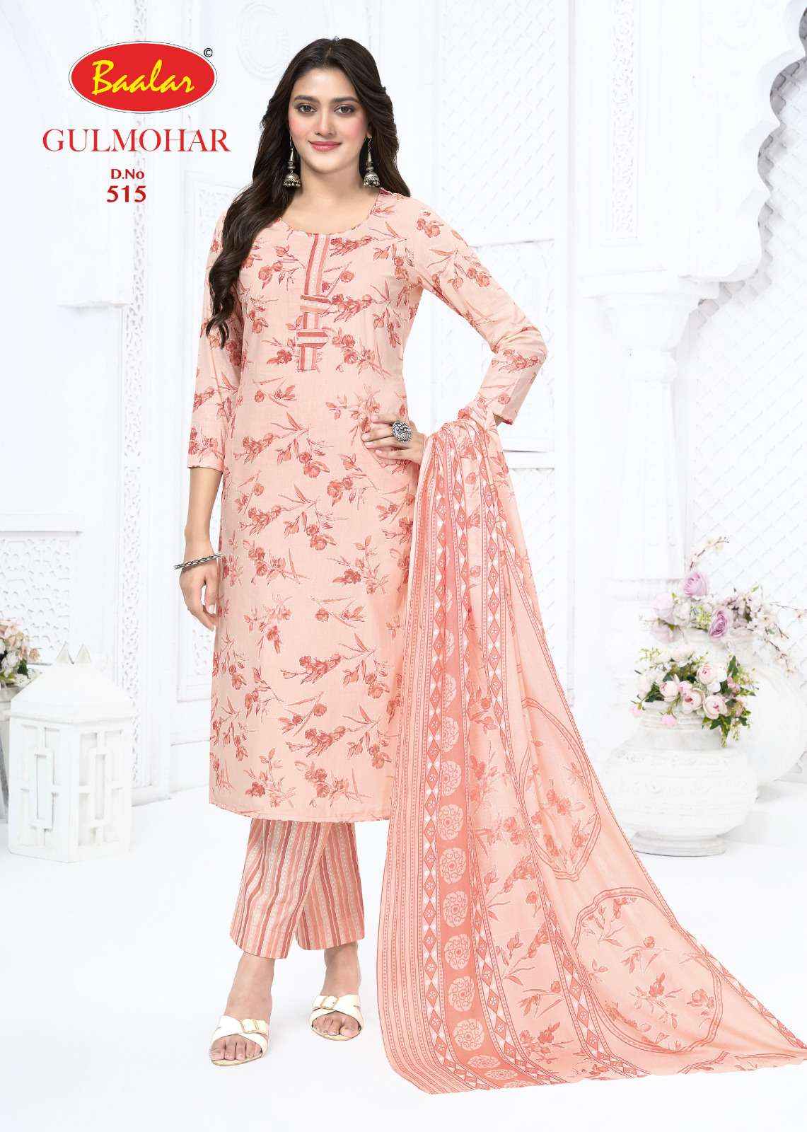 Baalar Gulmohar Vol 5 Lawn Cotton Dress Material 12 pcs Catalogue