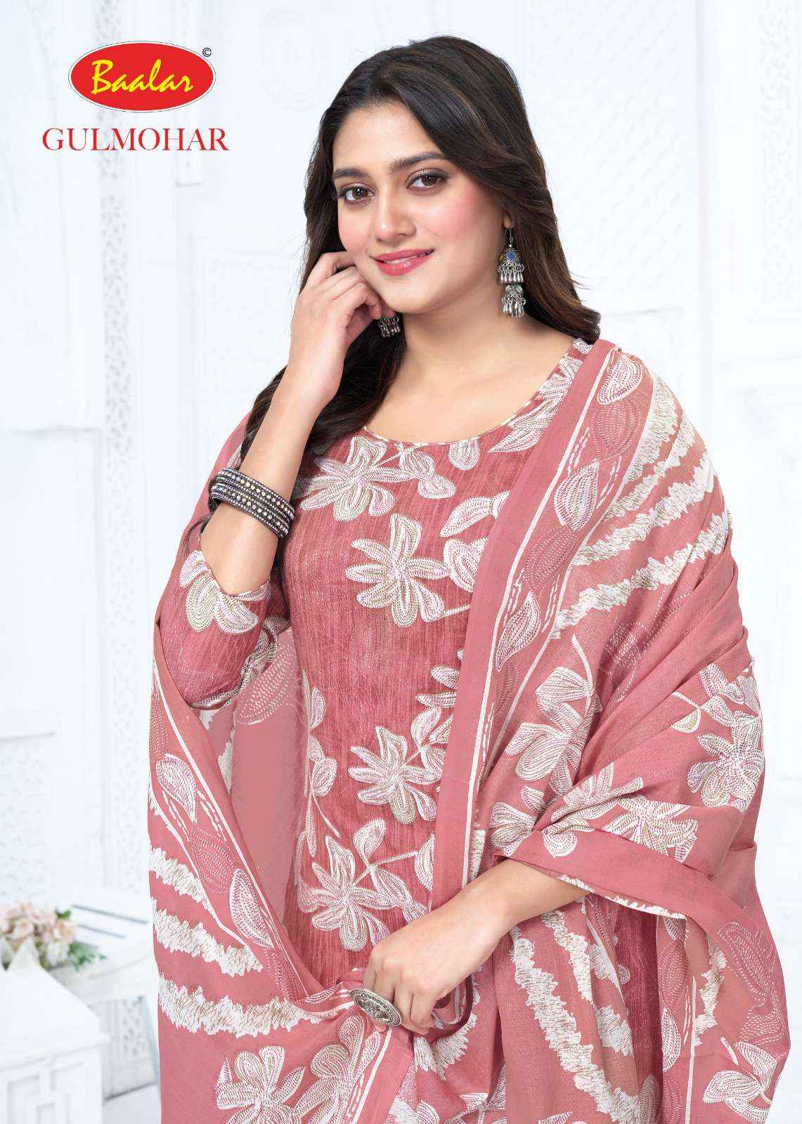 Baalar Gulmohar Vol 5 Lawn Cotton Dress Material 12 pcs Catalogue