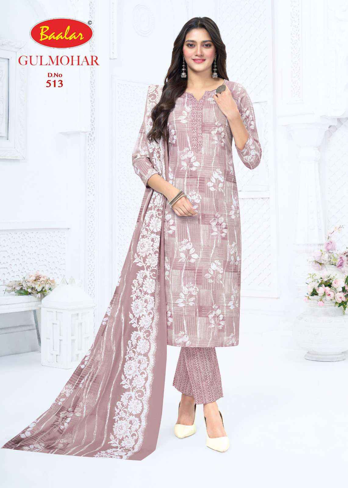 Baalar Gulmohar Vol 5 Lawn Cotton Dress Material 12 pcs Catalogue