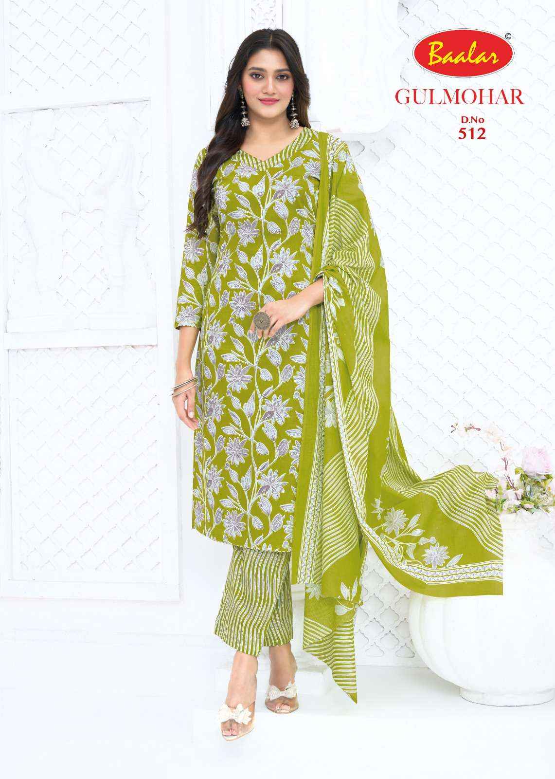 Baalar Gulmohar Vol 5 Lawn Cotton Dress Material 12 pcs Catalogue