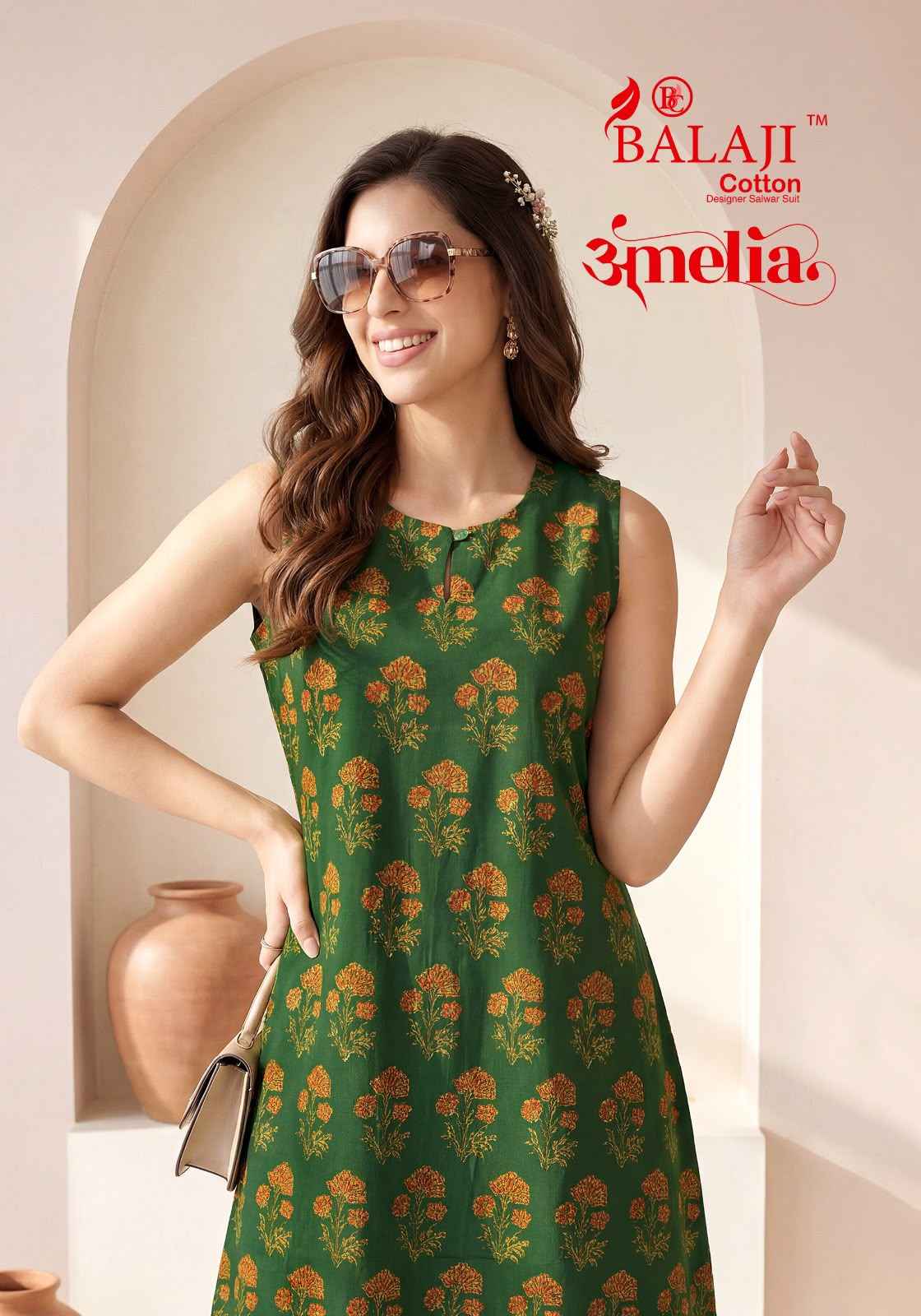 Balaji Amelia Vol 1 Long Cotton Co Ord Set 8 pcs Catalogue