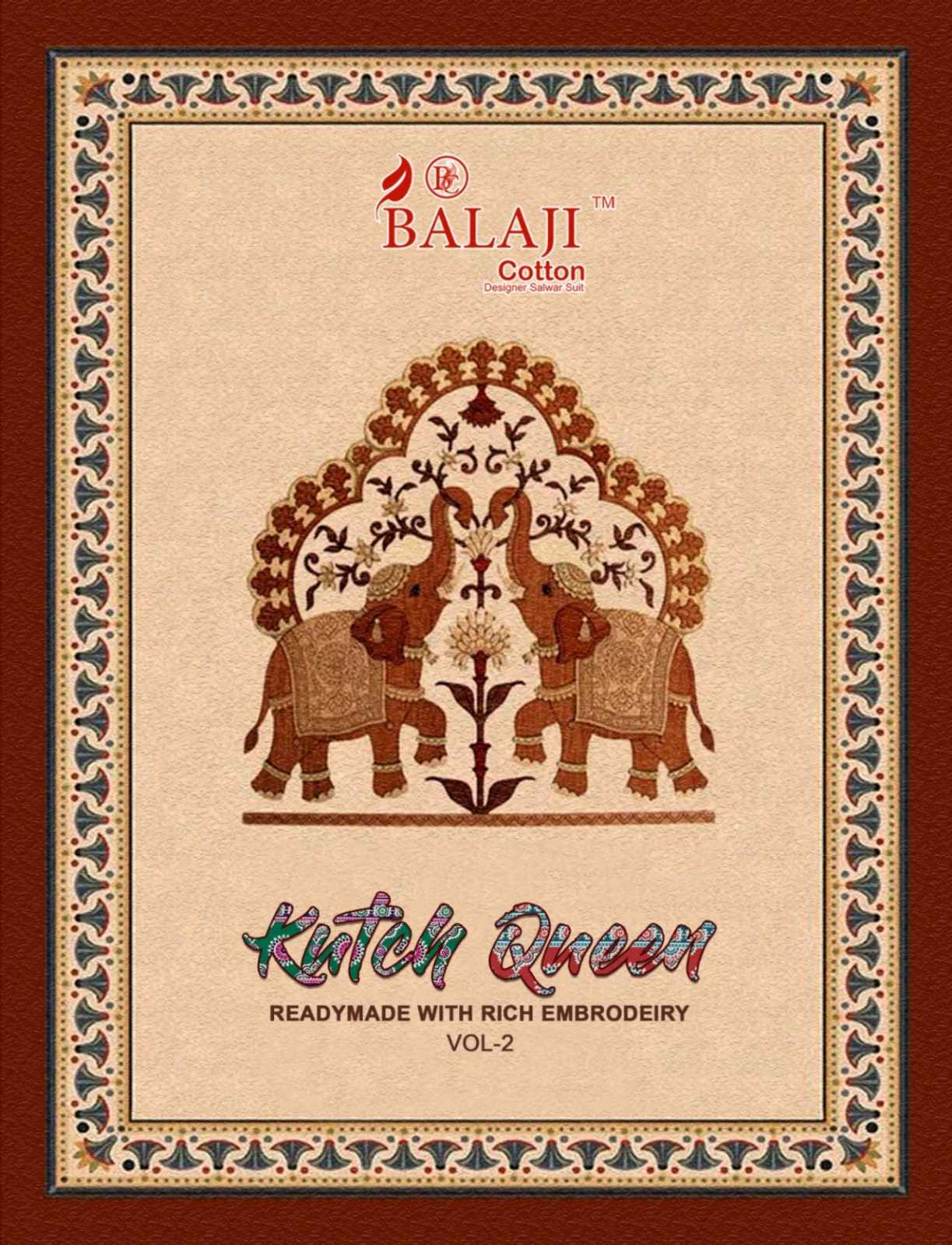 Balaji Kutch Queen Vol 2 Readymade Cotton Dress 8 pcs Catalogue
