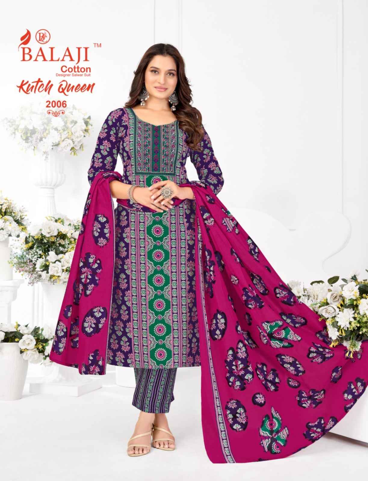 Balaji Kutch Queen Vol 2 Readymade Cotton Dress 8 pcs Catalogue
