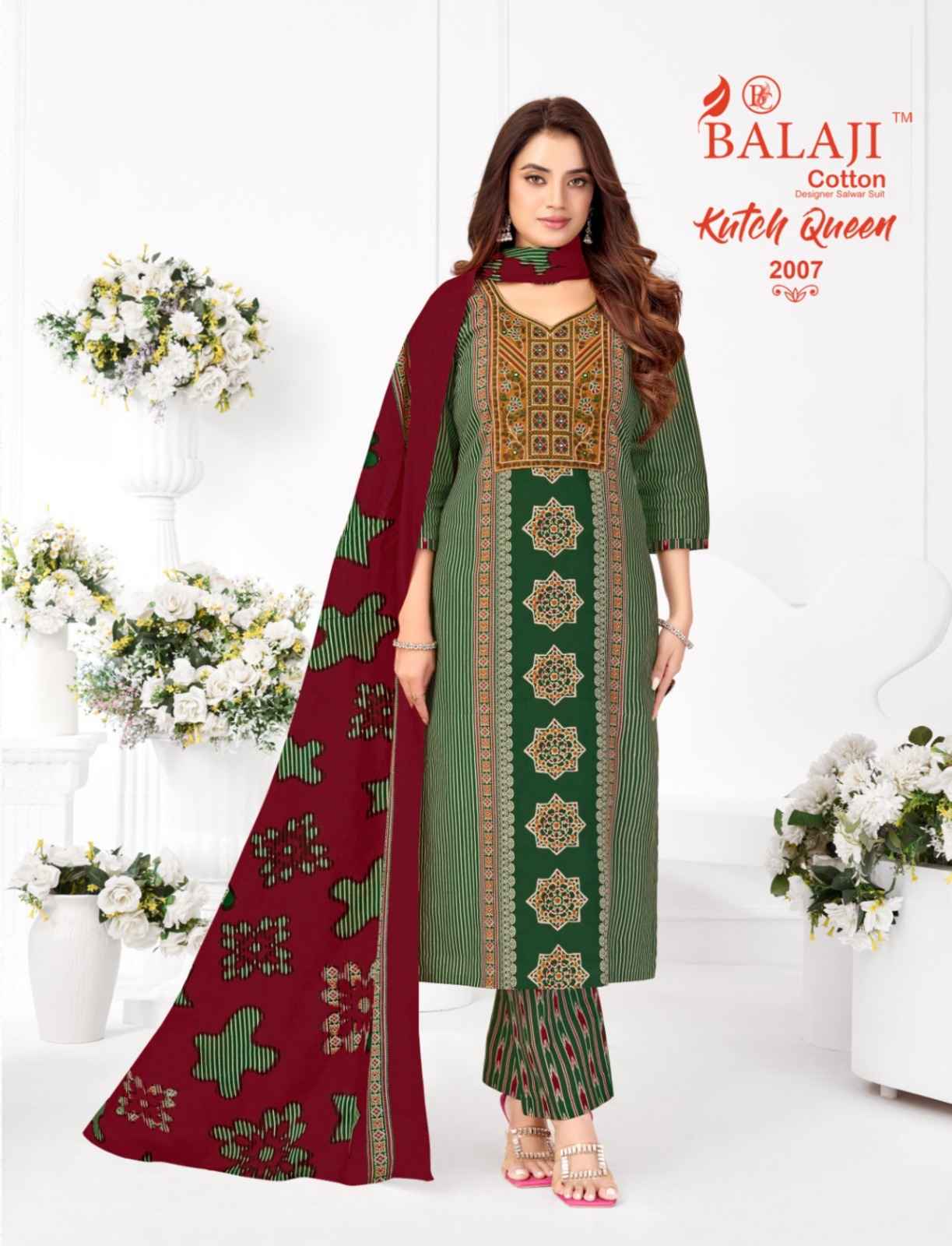 Balaji Kutch Queen Vol 2 Readymade Cotton Dress 8 pcs Catalogue