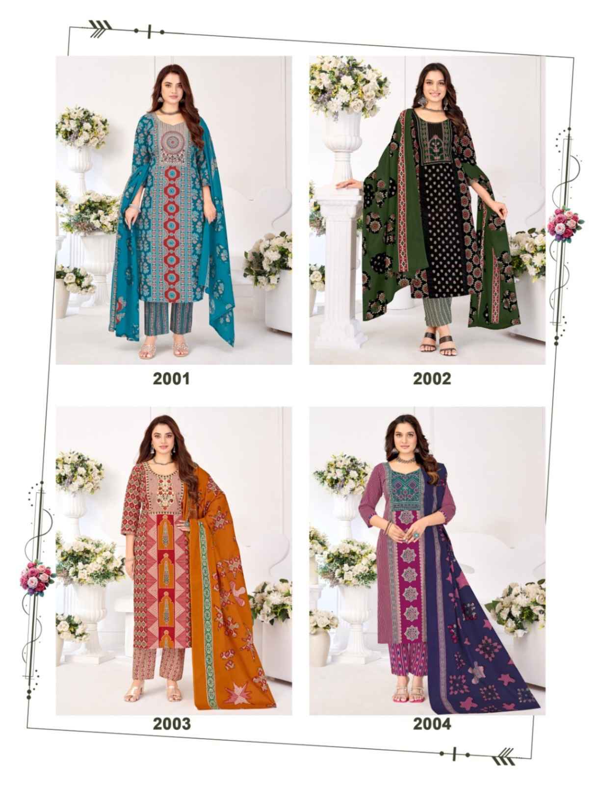 Balaji Kutch Queen Vol 2 Readymade Cotton Dress 8 pcs Catalogue