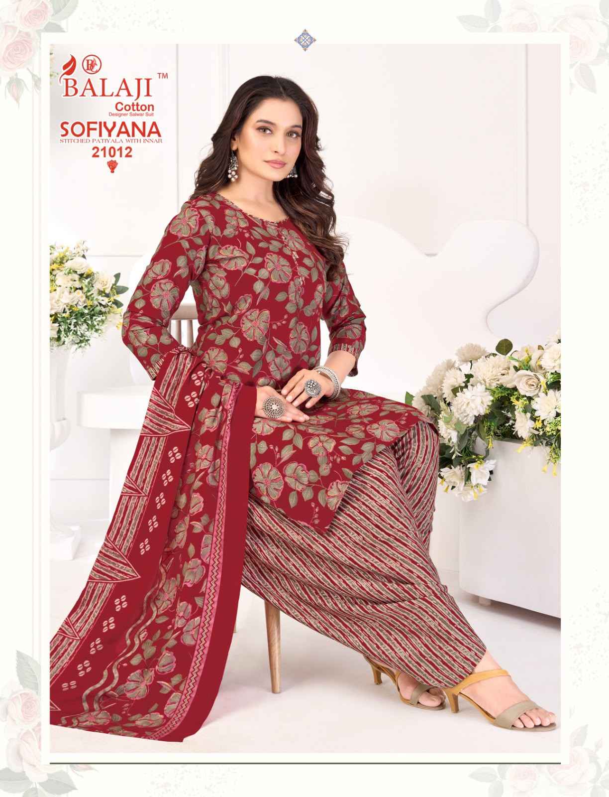 Balaji Sofiyana Vol 21 Readymade Cotton Dress 12 pcs Catalogue