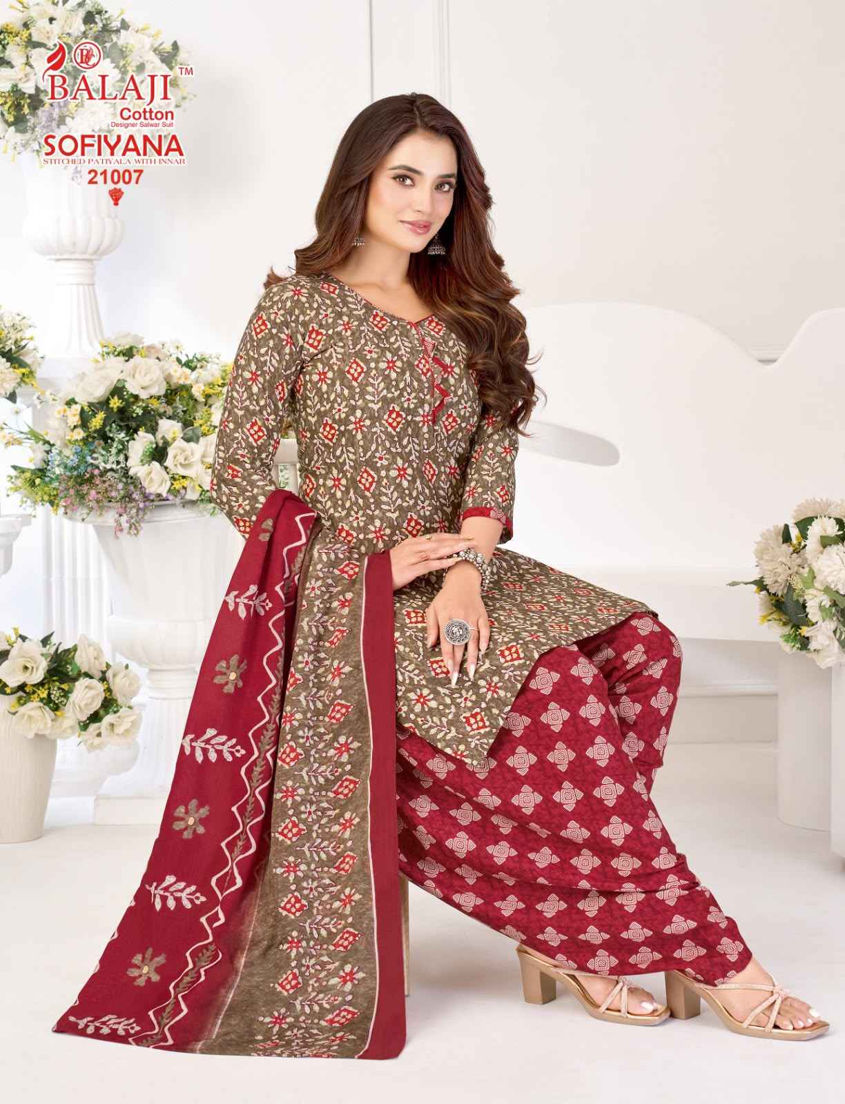 Balaji Sofiyana Vol 21 Readymade Cotton Dress 12 pcs Catalogue