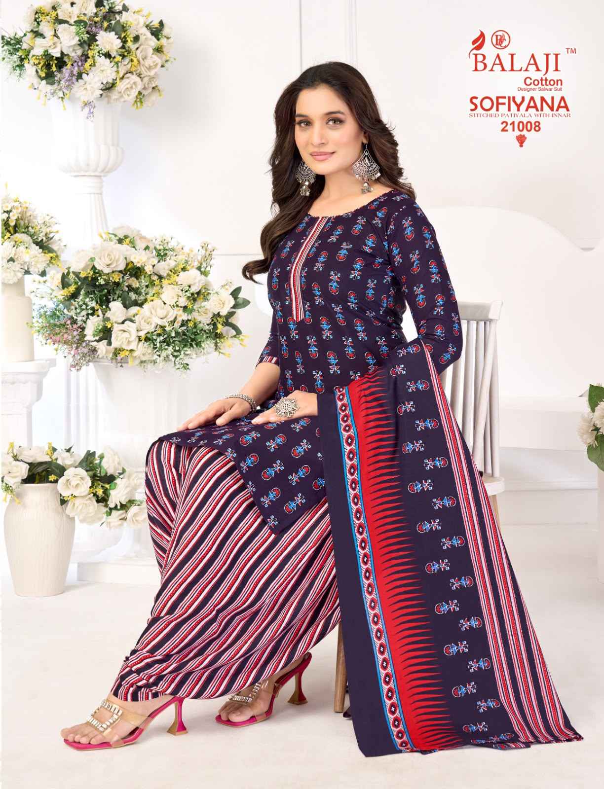 Balaji Sofiyana Vol 21 Readymade Cotton Dress 12 pcs Catalogue
