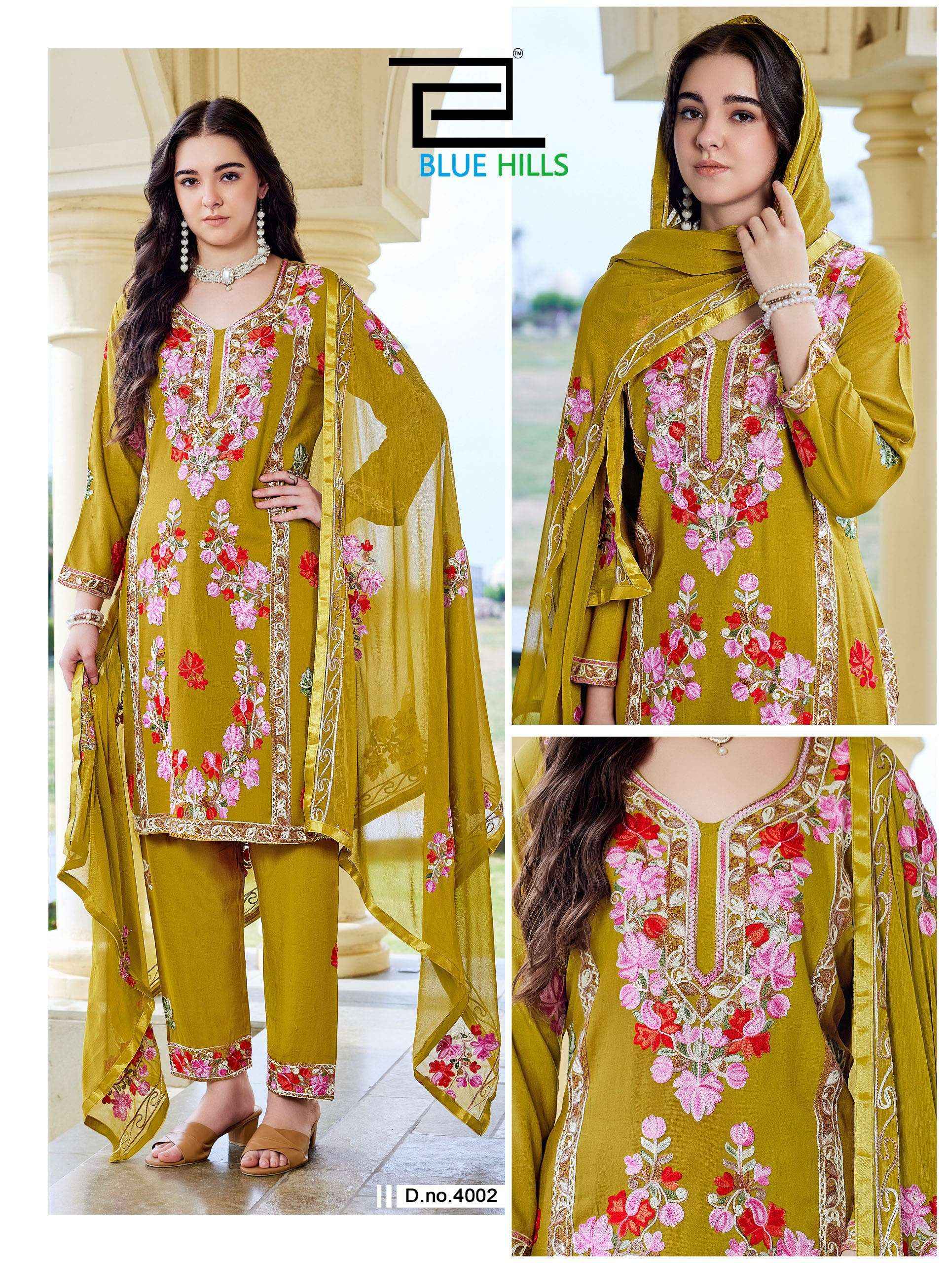 Blue Hills Amanat Rayon Kurti Combo 4 pcs Catalogue