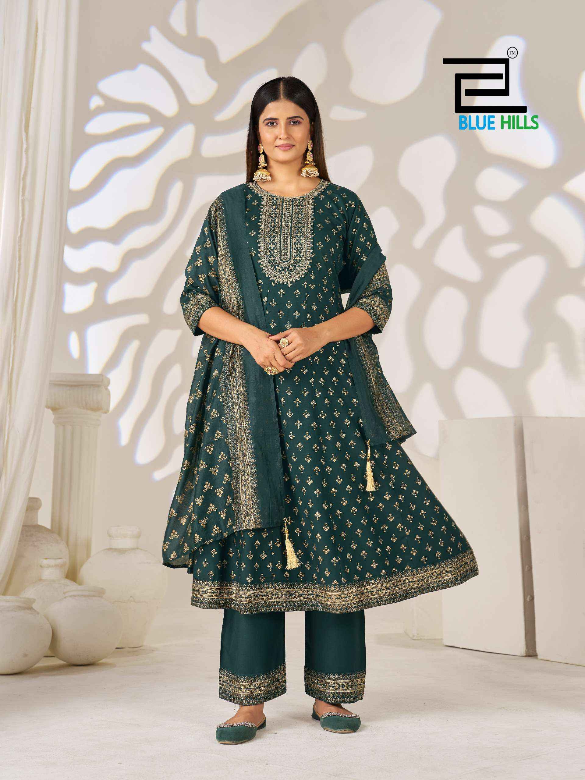 Blue Hills Light Of Festival Rayon Kurti Combo 6 pcs Catalogue
