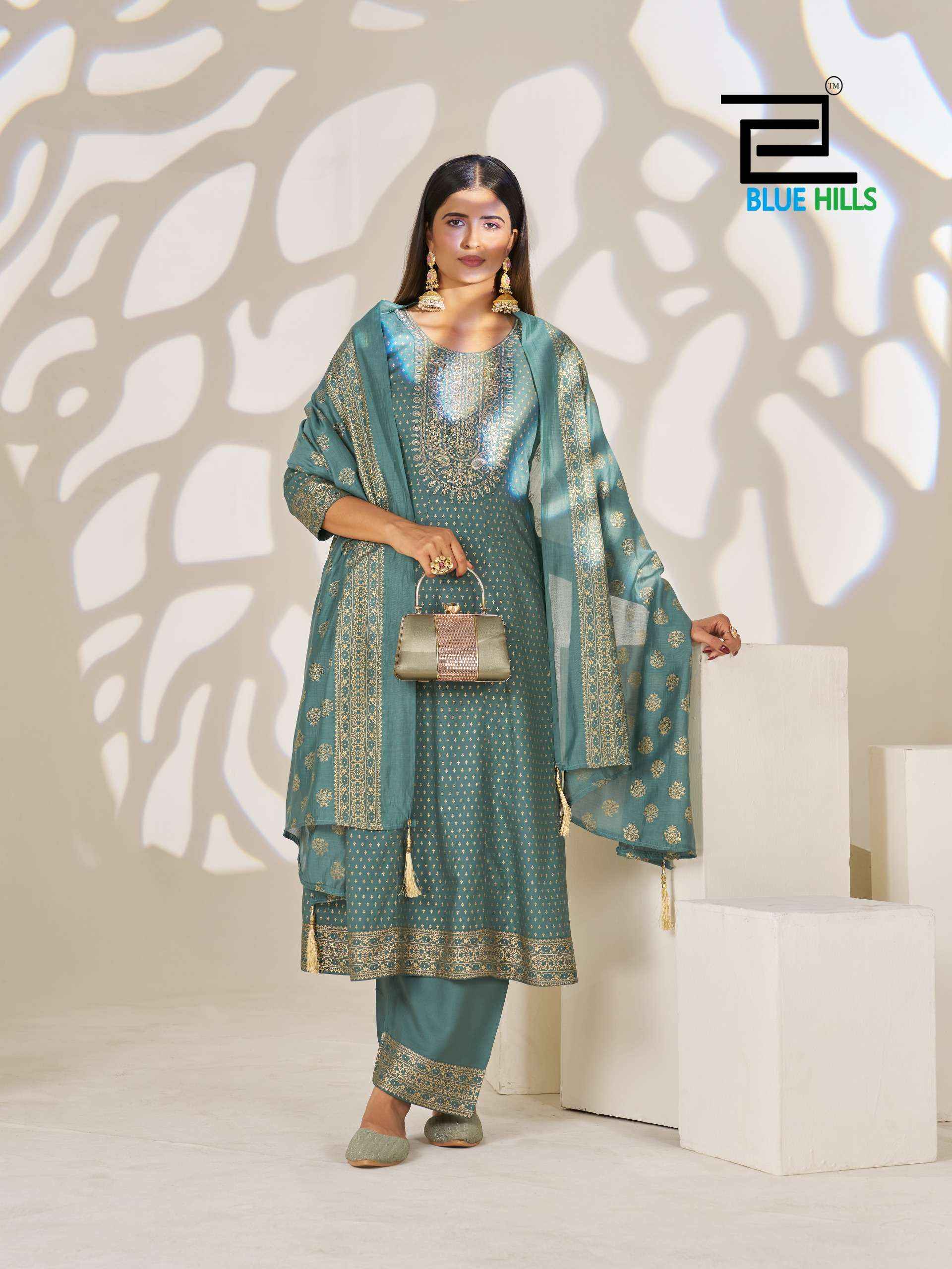Blue Hills Light Of Festival Rayon Kurti Combo 6 pcs Catalogue