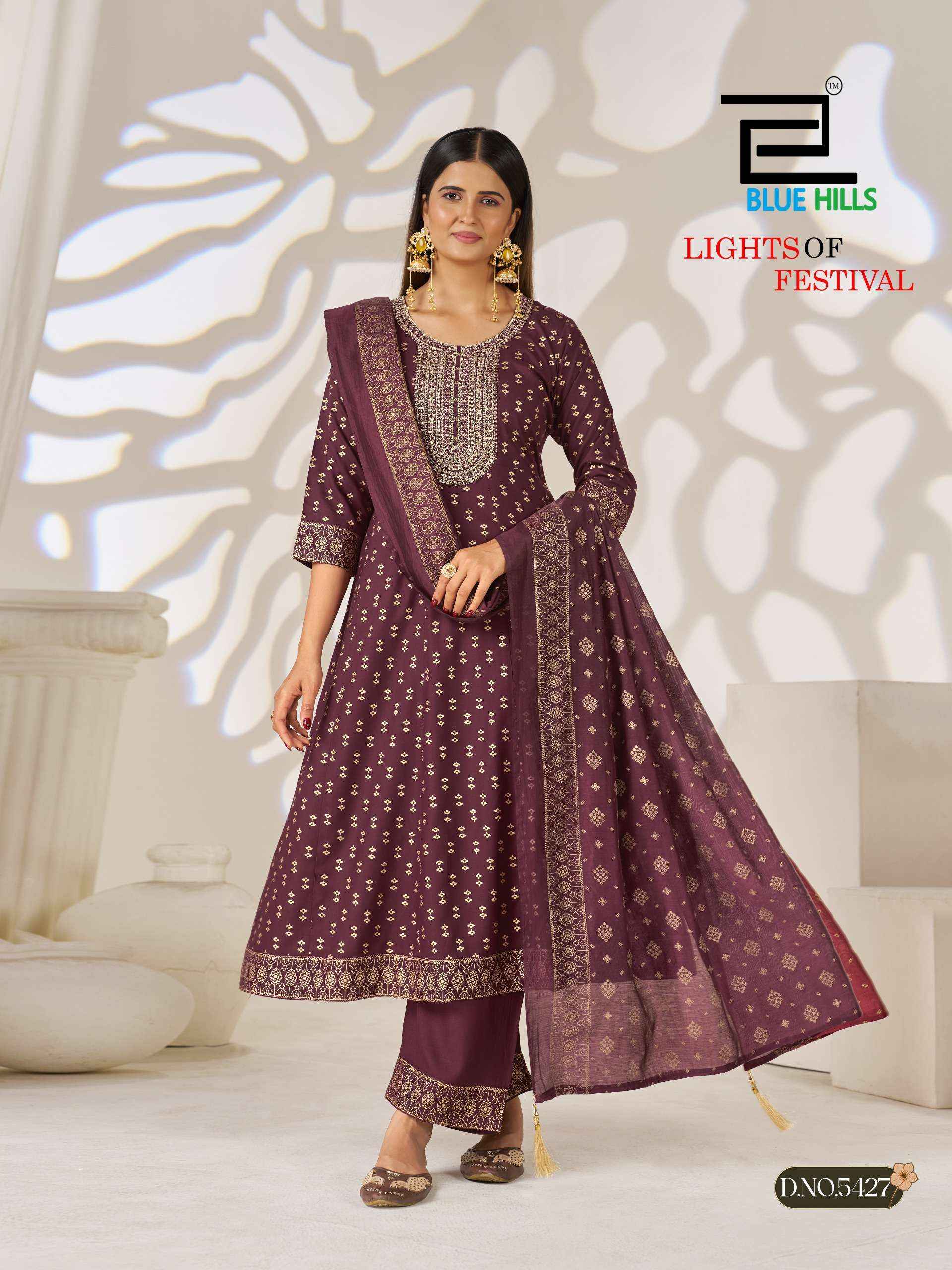 Blue Hills Light Of Festival Rayon Kurti Combo 6 pcs Catalogue