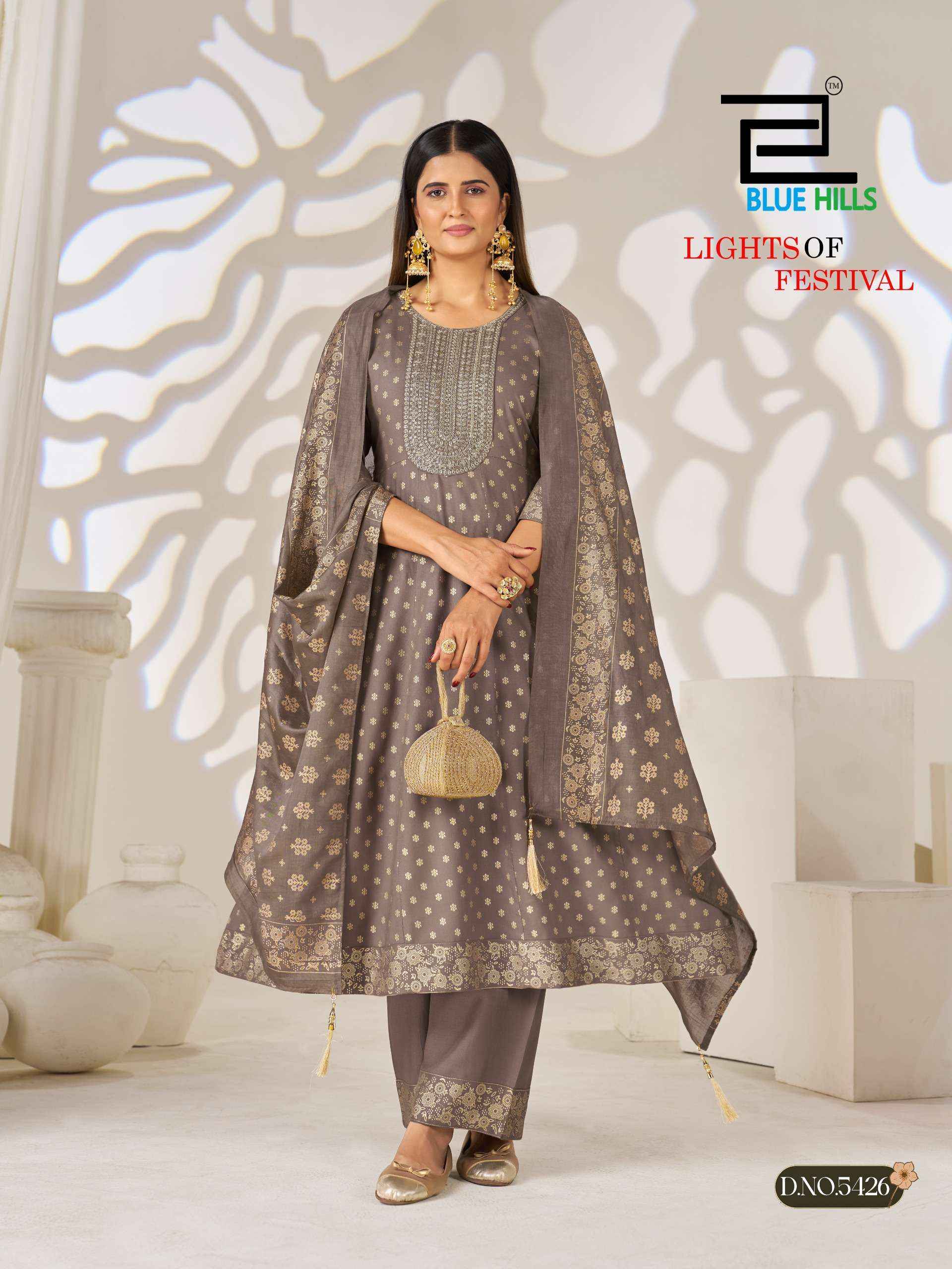 Blue Hills Light Of Festival Rayon Kurti Combo 6 pcs Catalogue
