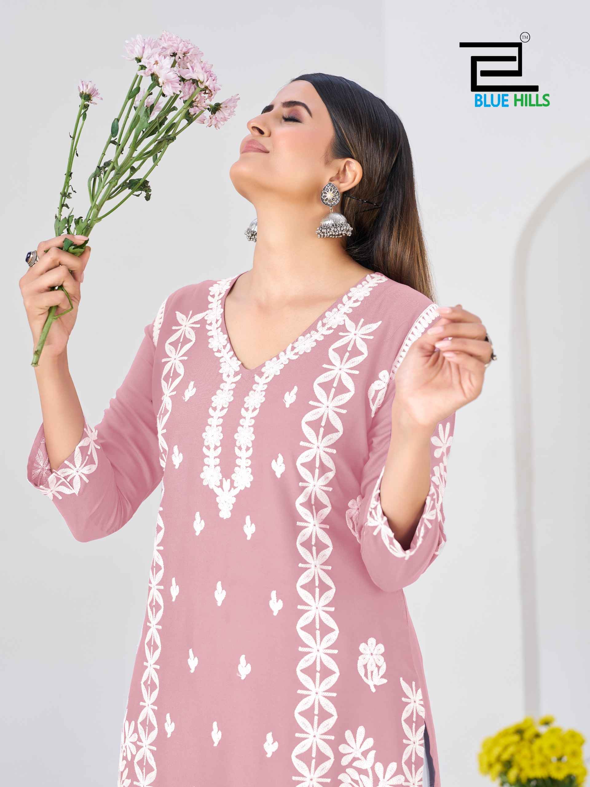 Blue Hills Messi Rayon Kurti With Plazzo 6 pcs Catalogue