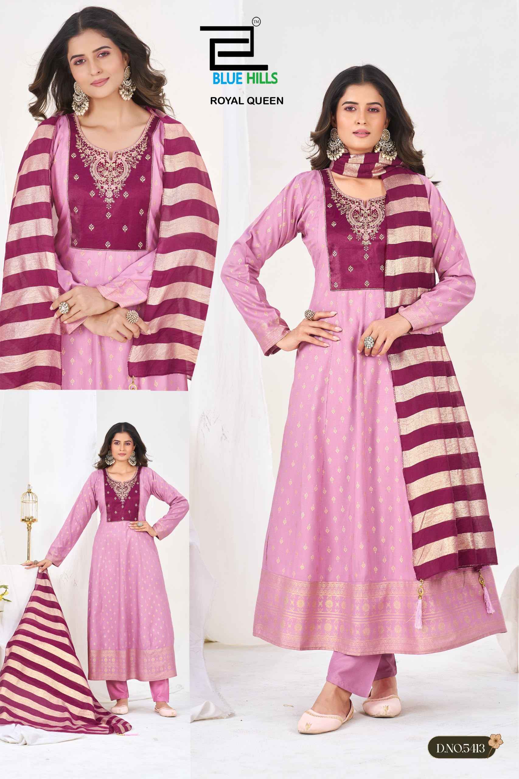 Blue Hills Royal Queen Rayon Kurti Combo 6 pcs Catalogue