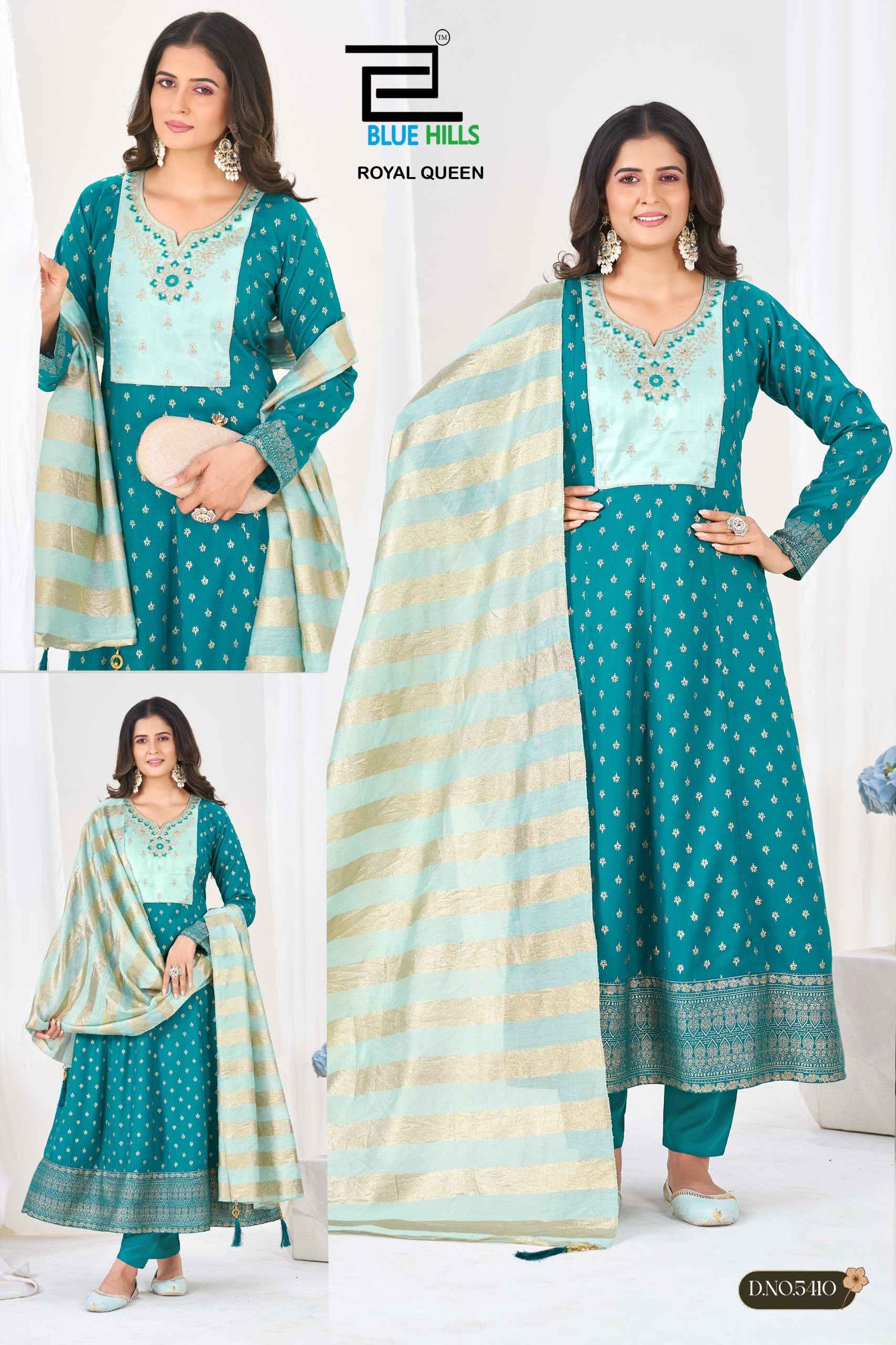 Blue Hills Royal Queen Rayon Kurti Combo 6 pcs Catalogue
