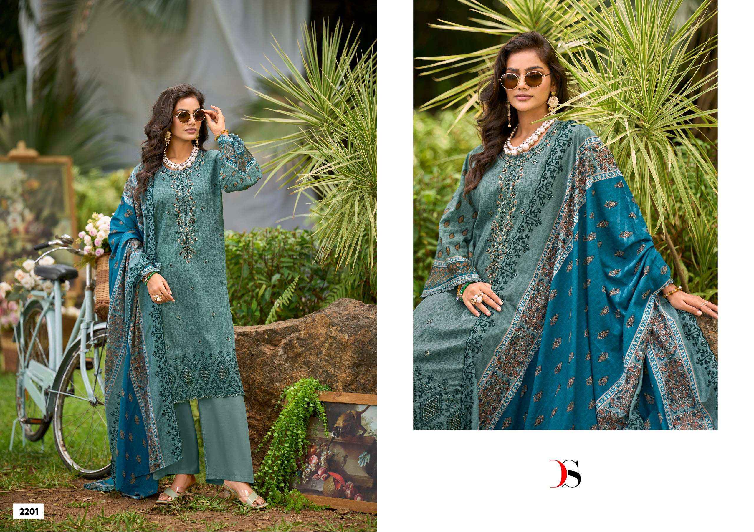 Deepsy Bin Saeed Vol 22 Cotton Dress Material 8 pcs Catalogue
