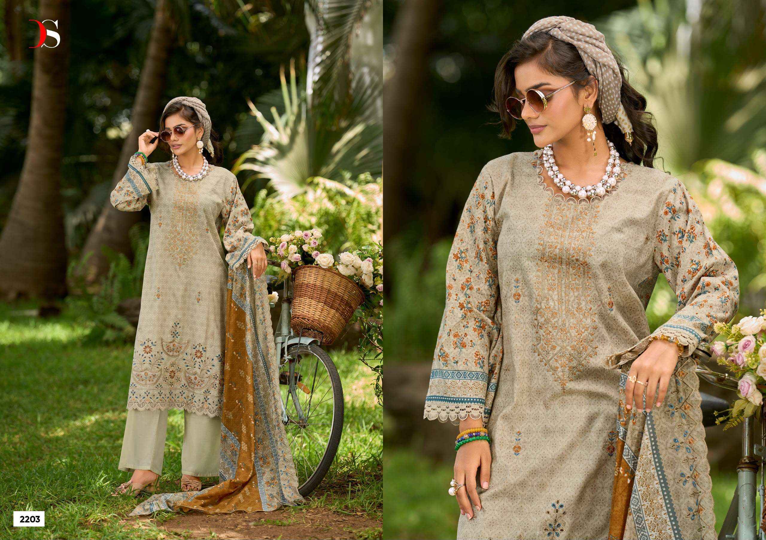 Deepsy Bin Saeed Vol 22 Cotton Dress Material 8 pcs Catalogue