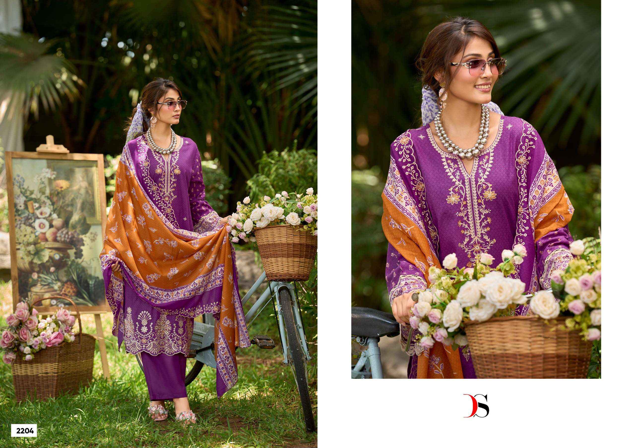Deepsy Bin Saeed Vol 22 Cotton Dress Material 8 pcs Catalogue