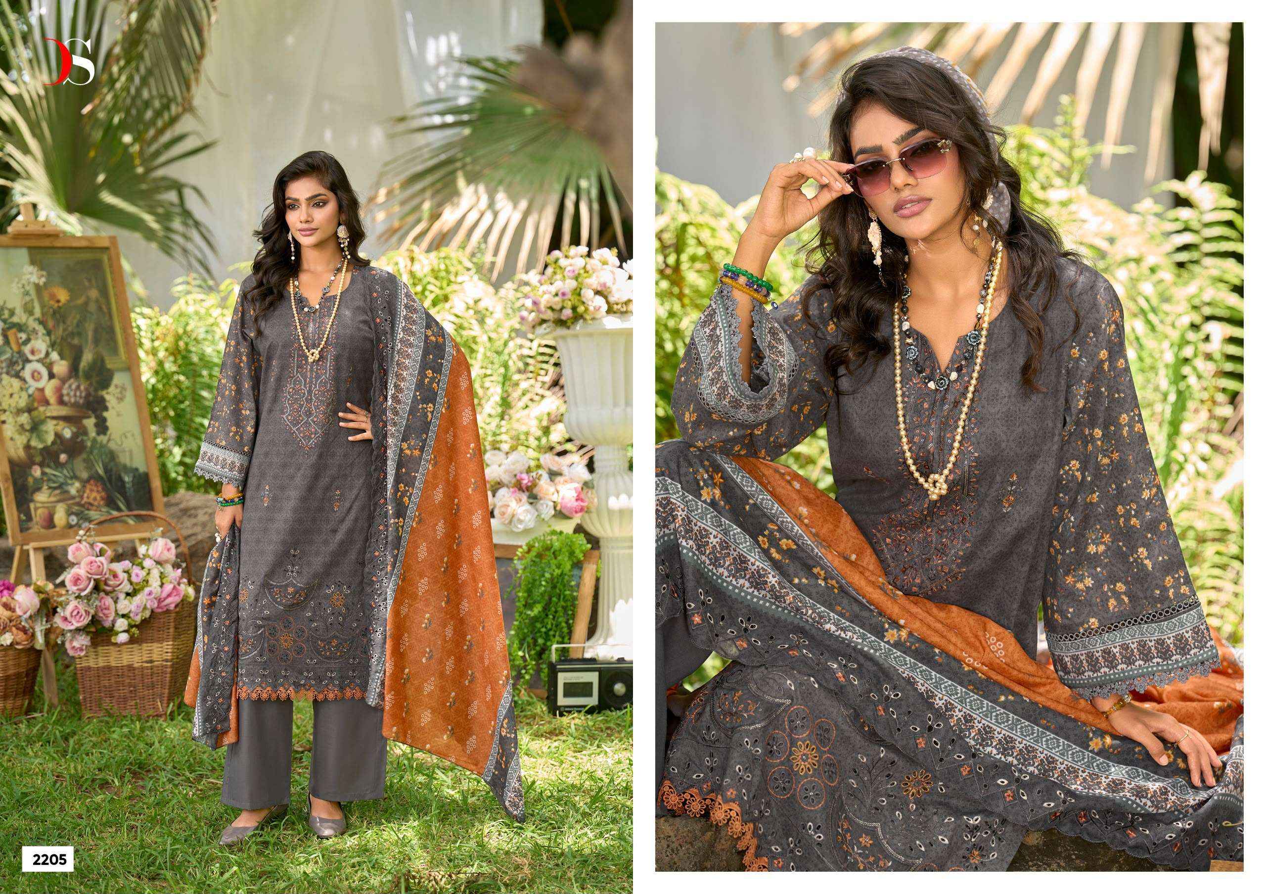 Deepsy Bin Saeed Vol 22 Cotton Dress Material 8 pcs Catalogue
