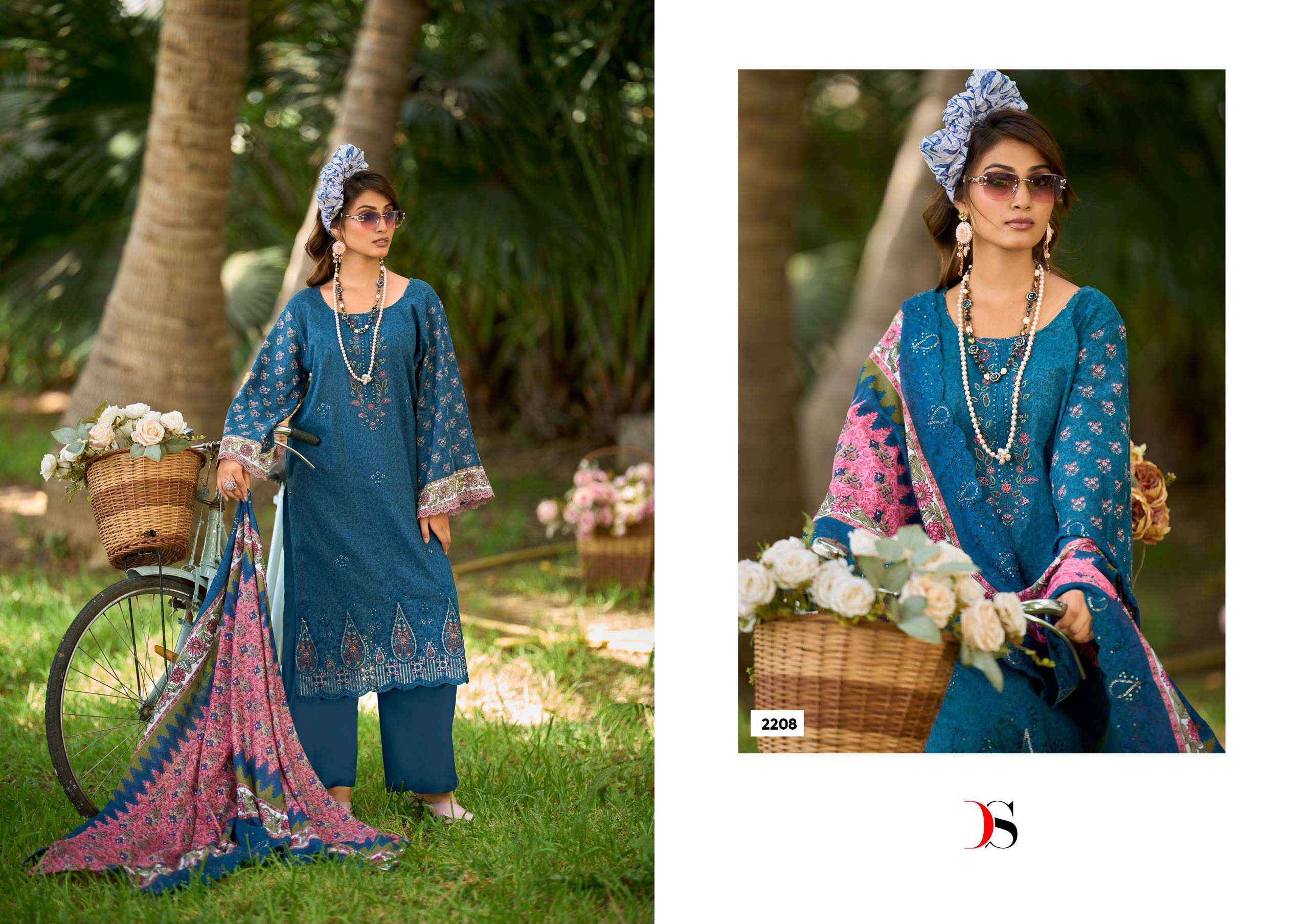 Deepsy Bin Saeed Vol 22 Cotton Dress Material 8 pcs Catalogue