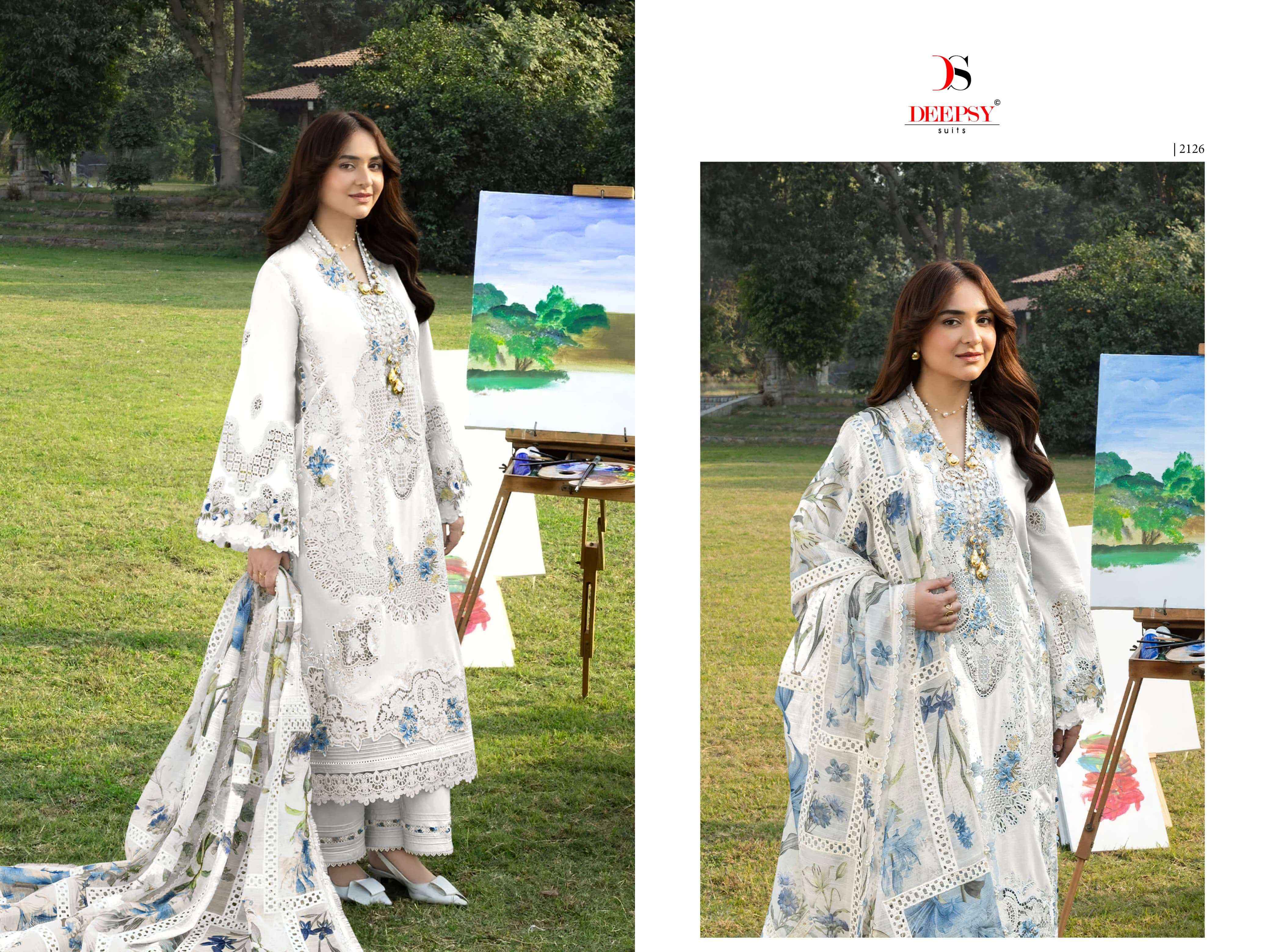 Deepsy Elaf Premium Vol 8 Cotton Dress Material 6 pcs Catalogue